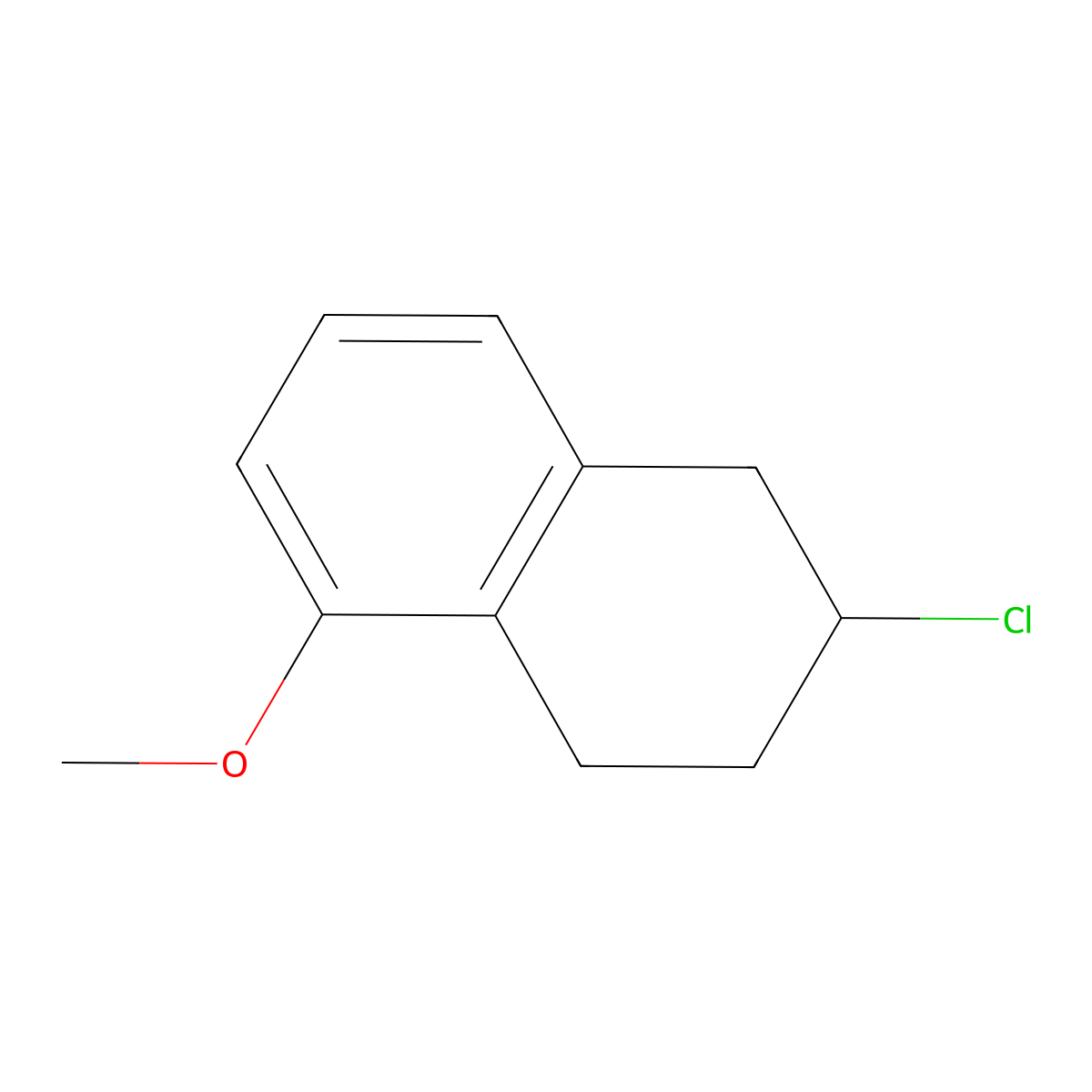 2-Chloro-5-methoxy-1,2,3,4-tetrahydronaphthalene molecular structure, CAS 2060040-23-3