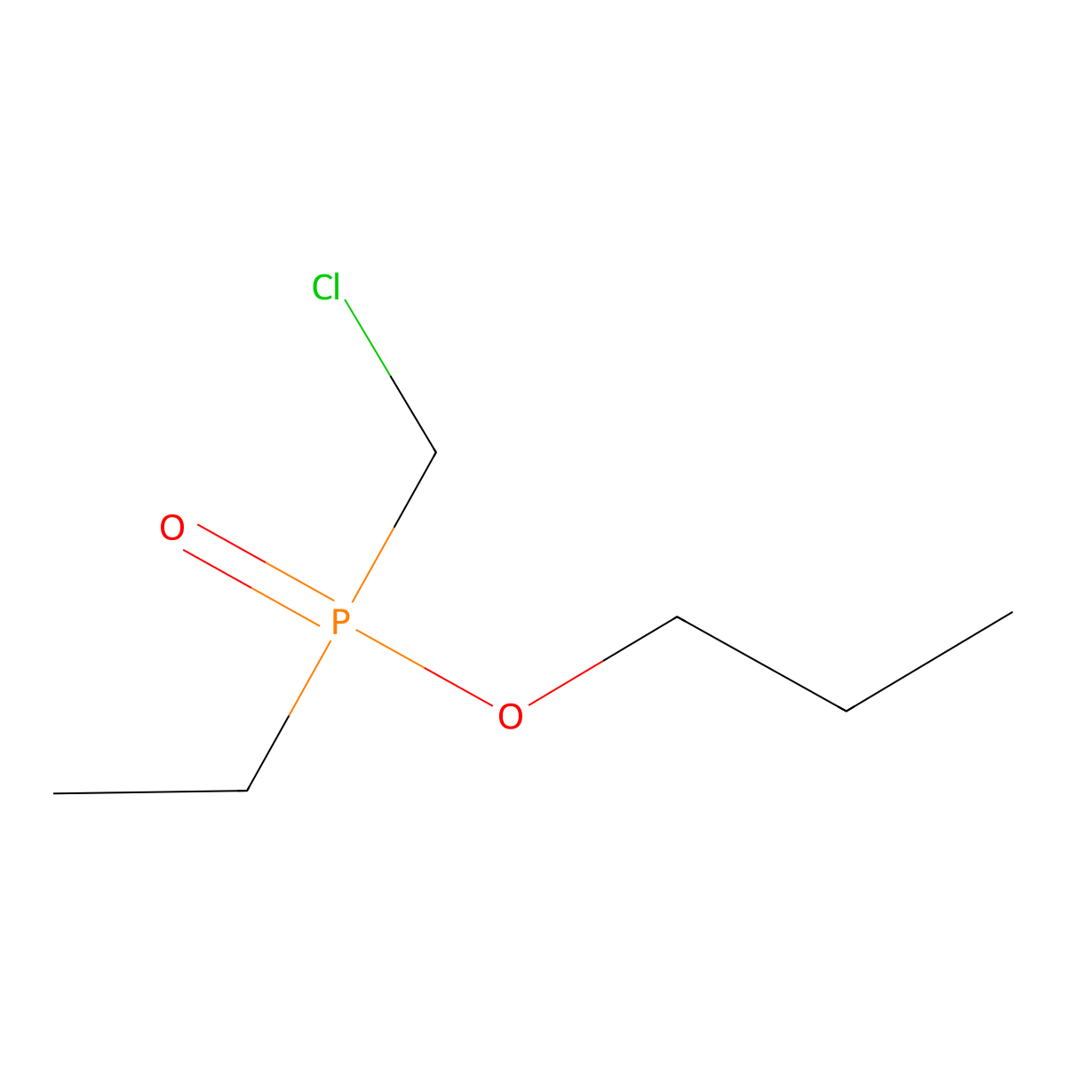 Propyl (chloromethyl)(ethyl)phosphinate molecular structure, CAS 2060040-33-5