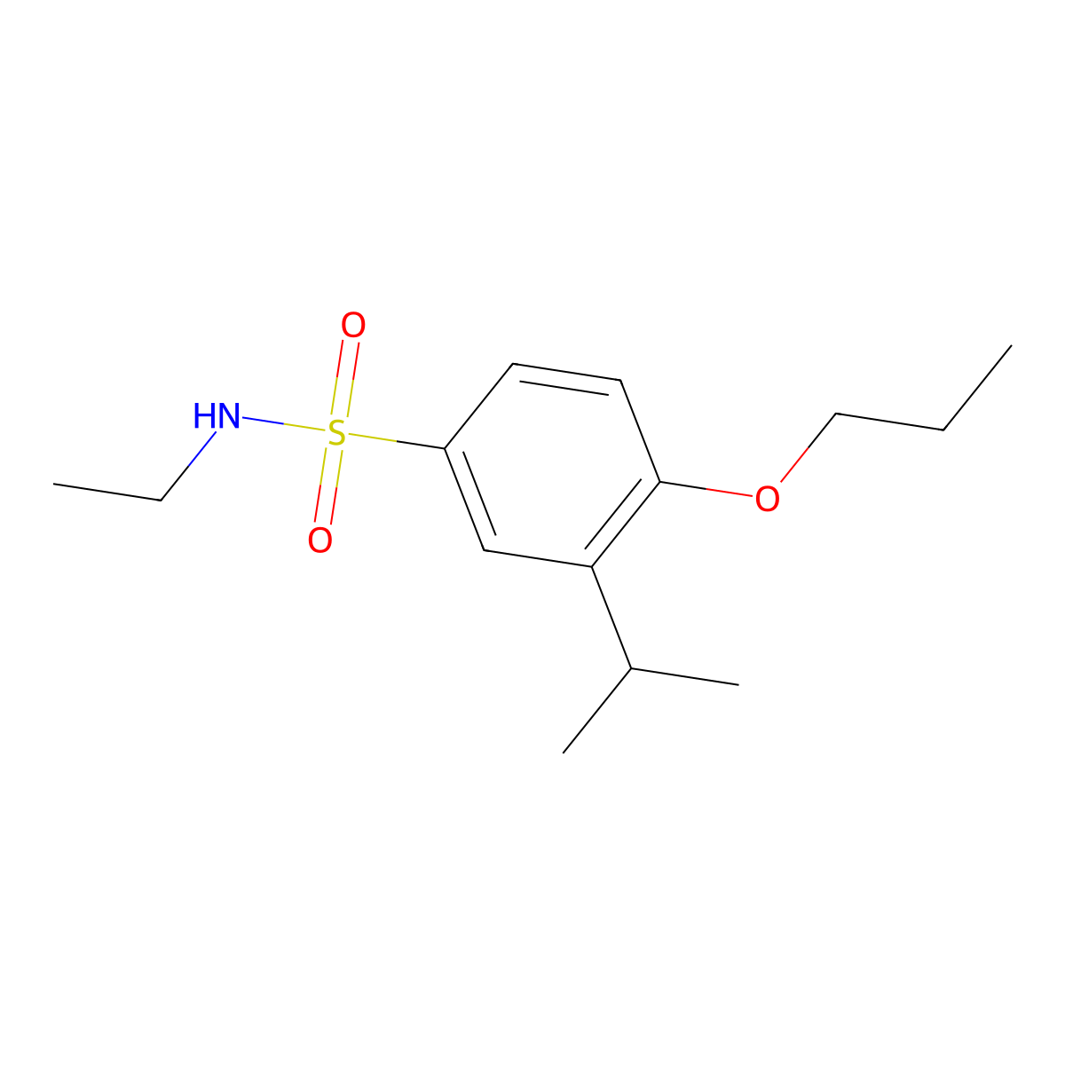 N-Ethyl-3-(propan-2-yl)-4-propoxybenzene-1-sulfonamide molecular structure, CAS 2060040-48-2