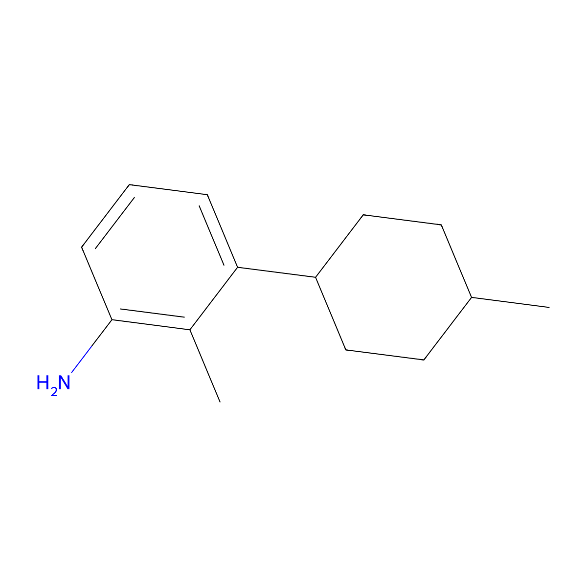 2-Methyl-3-(4-methylcyclohexyl)aniline molecular structure, CAS 2060040-54-0