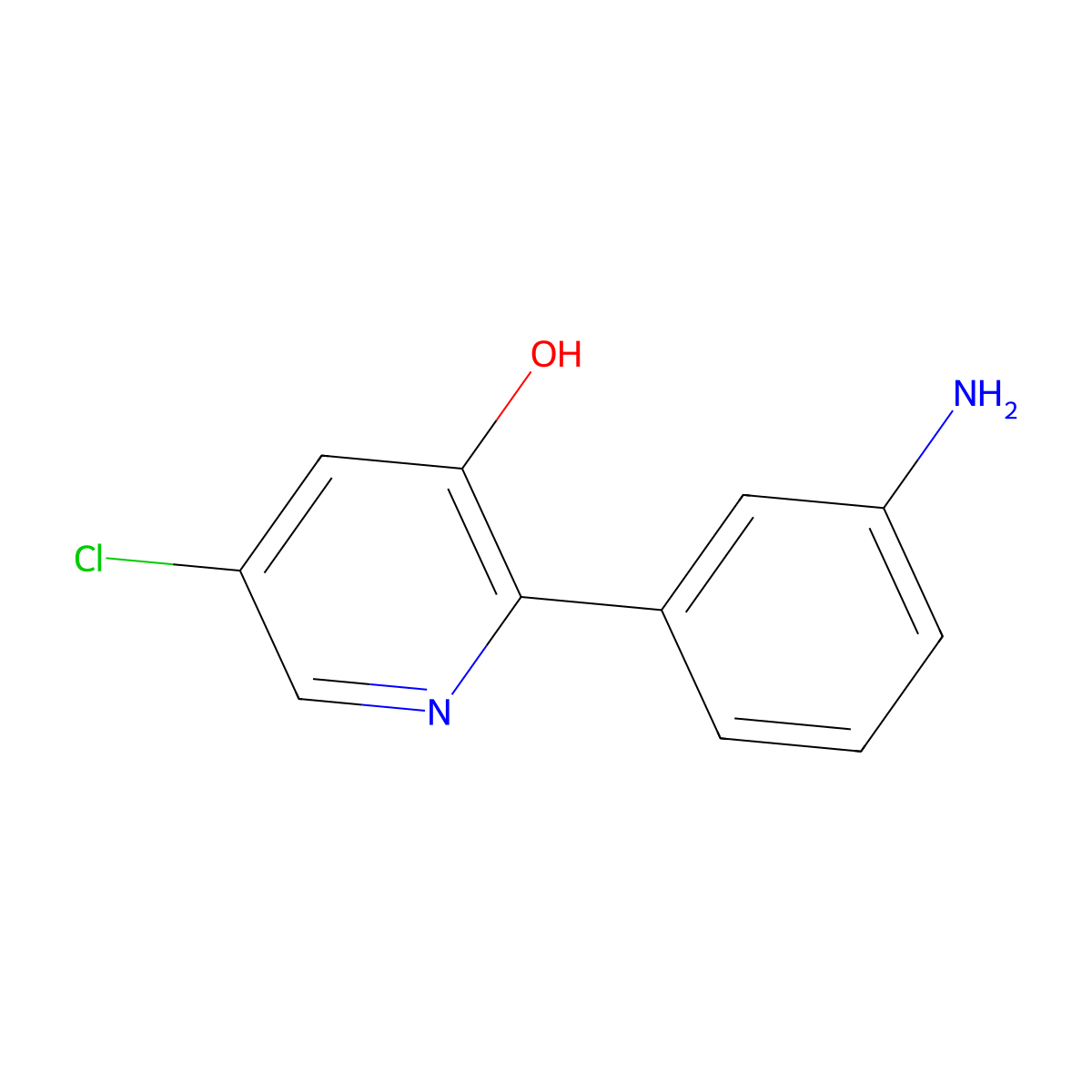 2-(3-Aminophenyl)-5-chloropyridin-3-ol molecular structure, CAS 2060040-94-8