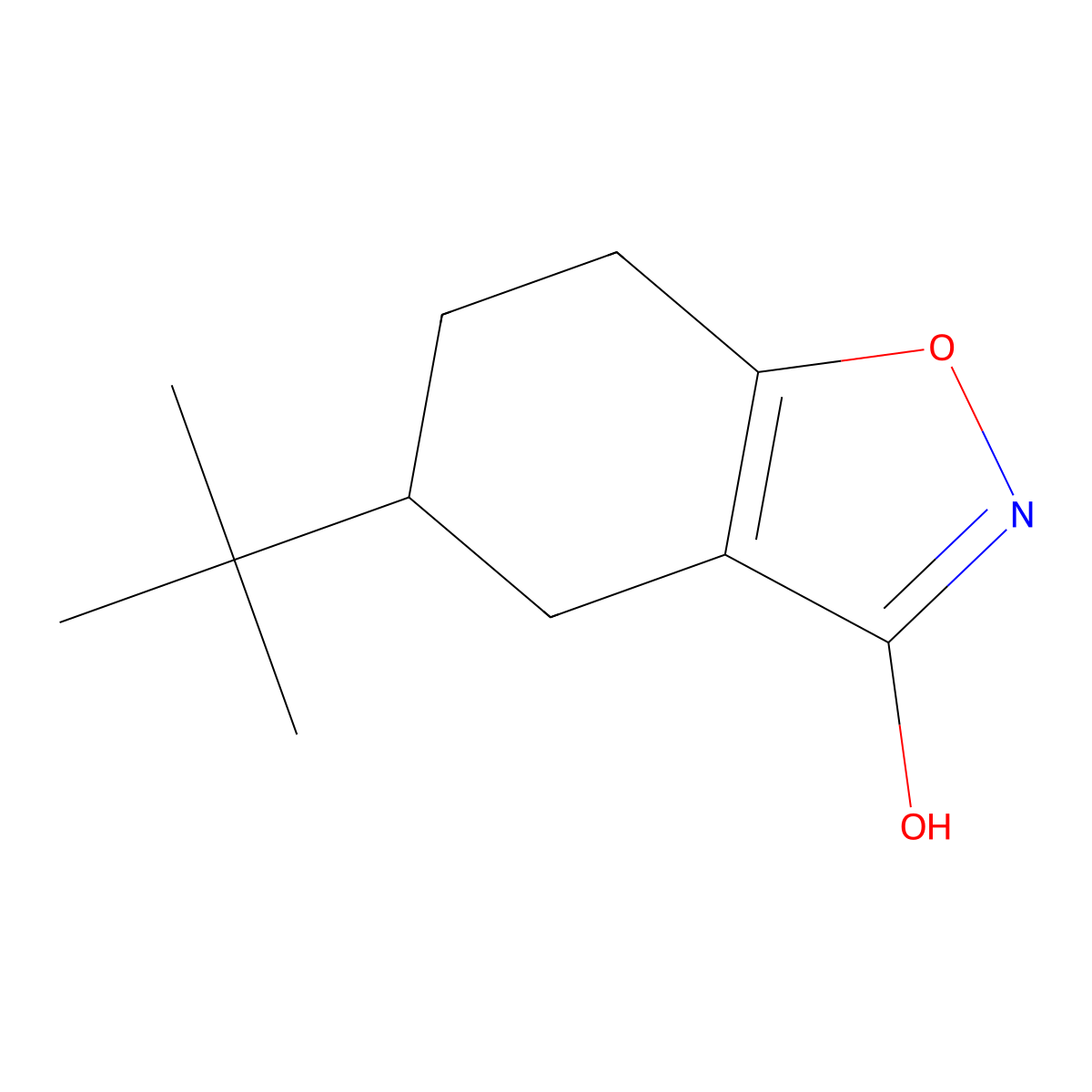 5-tert-Butyl-4,5,6,7-tetrahydro-1,2-benzoxazol-3-ol molecular structure, CAS 2060040-99-3