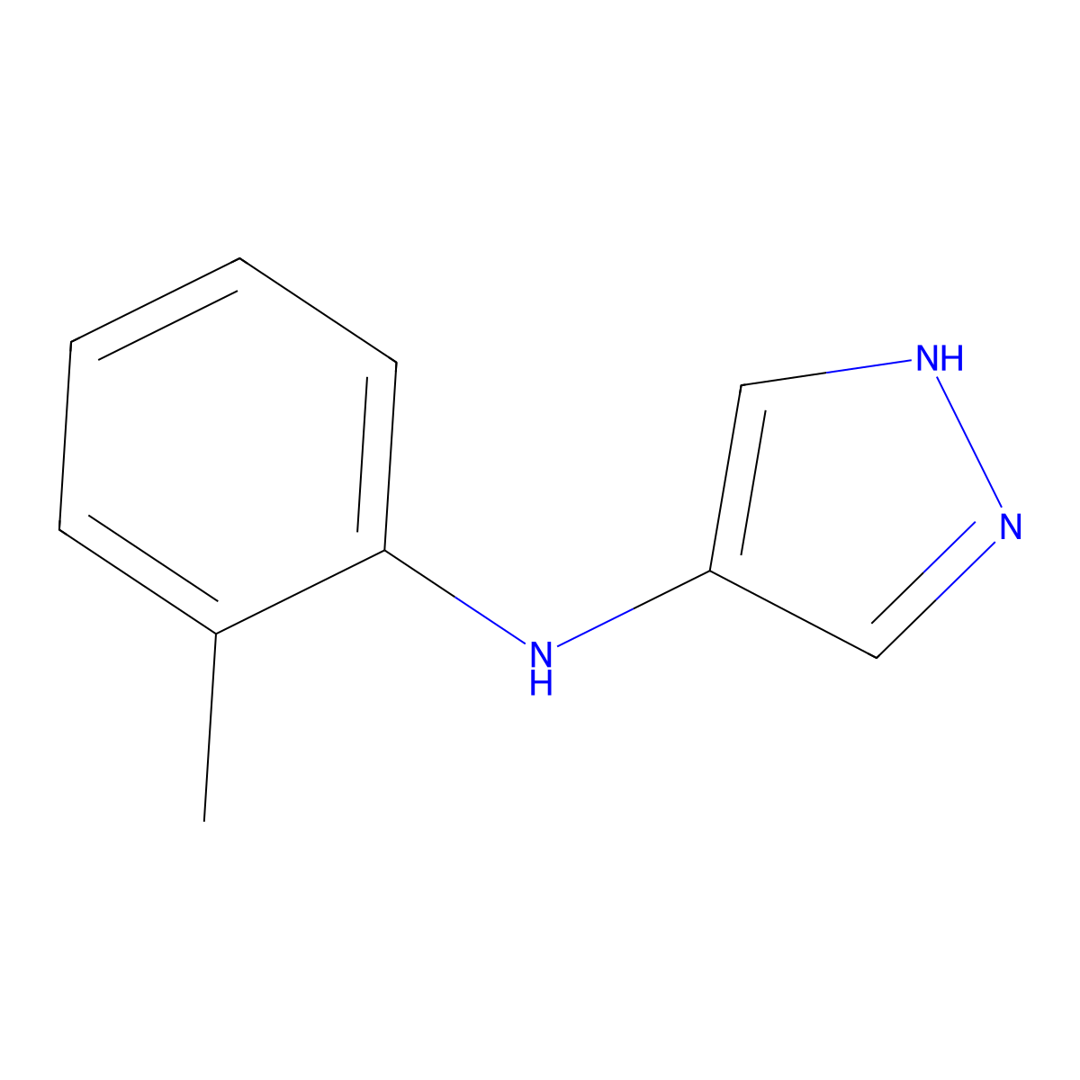 N-(2-Methylphenyl)-1H-pyrazol-4-amine molecular structure, CAS 2060041-03-2