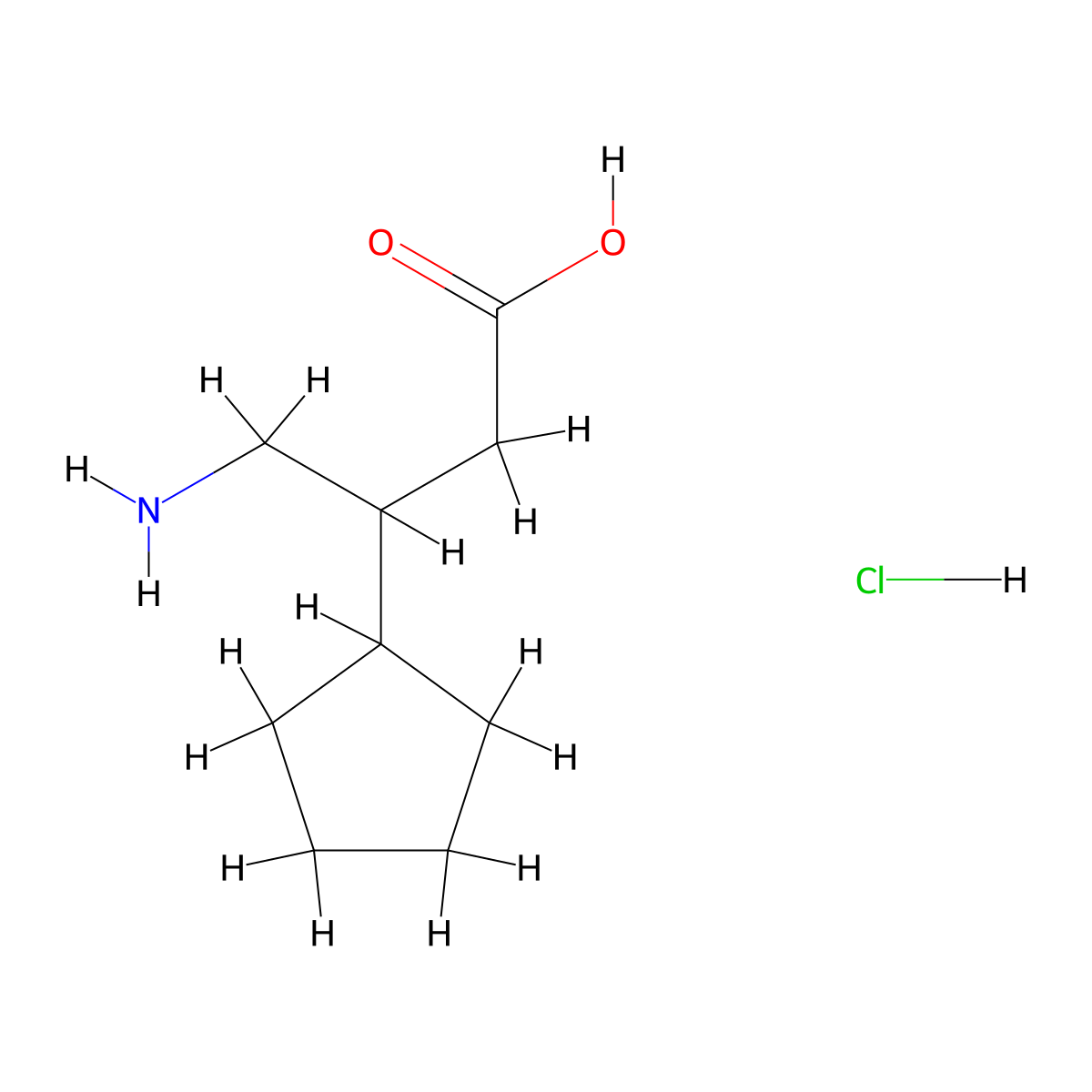 4-Amino-3-cyclopentylbutanoic acid hydrochloride molecular structure, CAS 2060041-09-8
