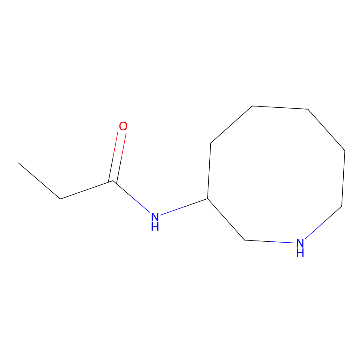 N-(Azocan-3-yl)propanamide molecular structure, CAS 2060041-11-2