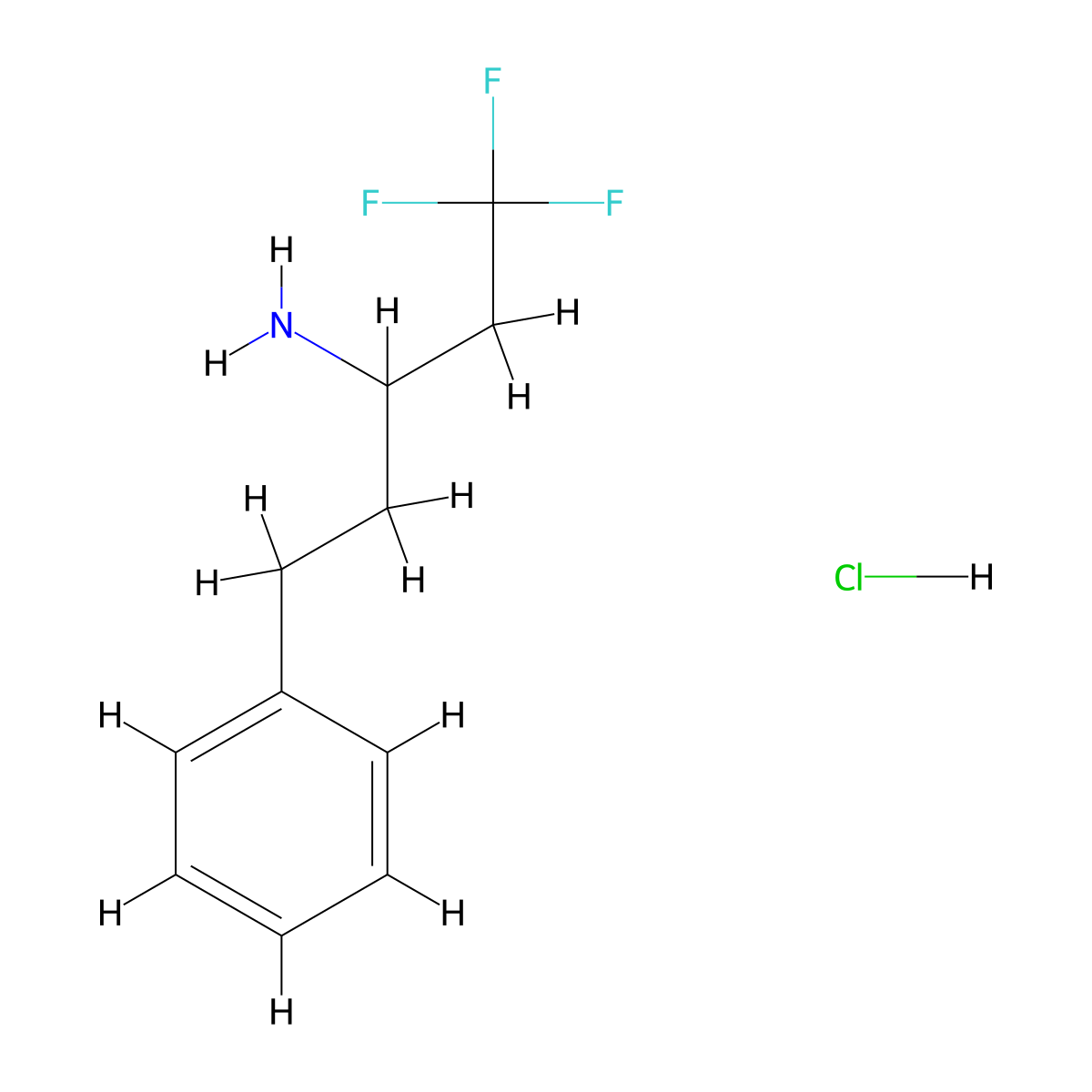 1,1,1-Trifluoro-5-phenylpentan-3-amine hydrochloride molecular structure, CAS 2060041-18-9