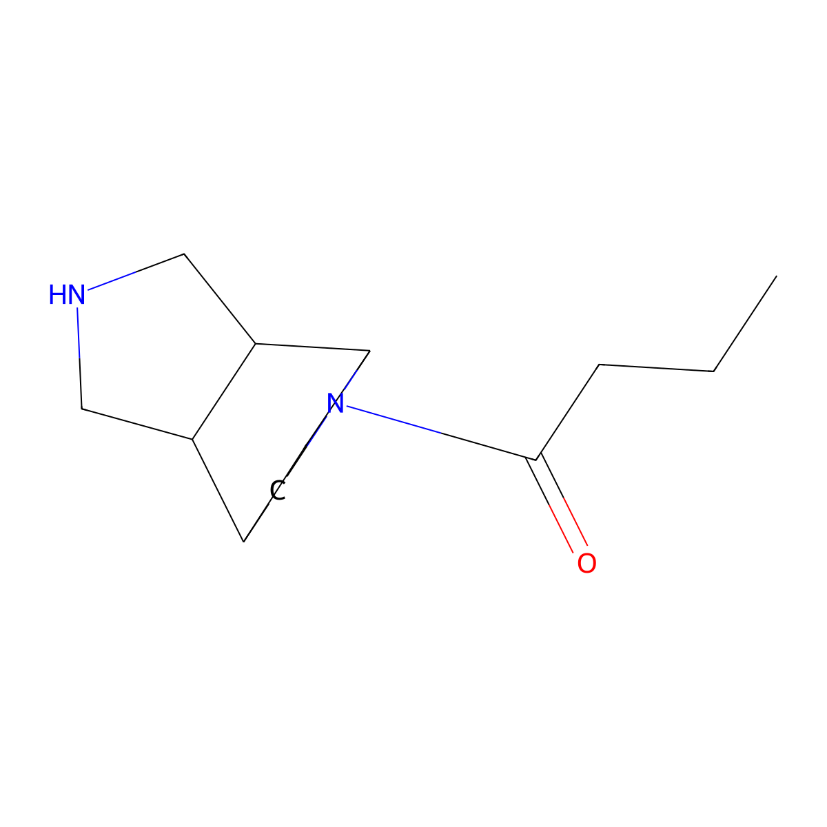 1-{4,8-Diazatricyclo[5.2.2.0,2,6]undecan-8-yl}butan-1-one molecular structure, CAS 2060041-42-9
