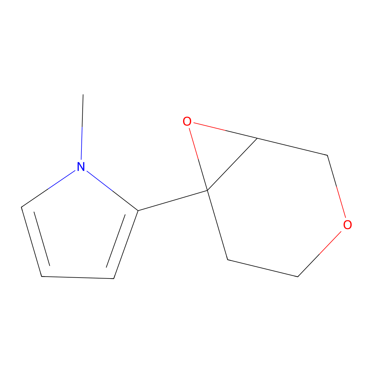 2-{3,7-dioxabicyclo[4.1.0]heptan-6-yl}-1-methyl-1H-pyrrole molecular structure, CAS 2060041-50-9