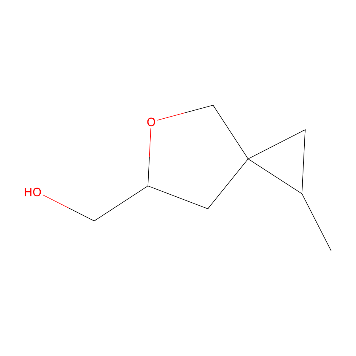 {1-Methyl-5-oxaspiro[2.4]heptan-6-yl}methanol molecular structure, CAS 2060041-55-4