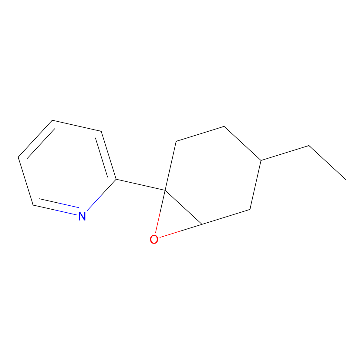 2-{4-Ethyl-7-oxabicyclo[4.1.0]heptan-1-yl}pyridine molecular structure, CAS 2060041-59-8