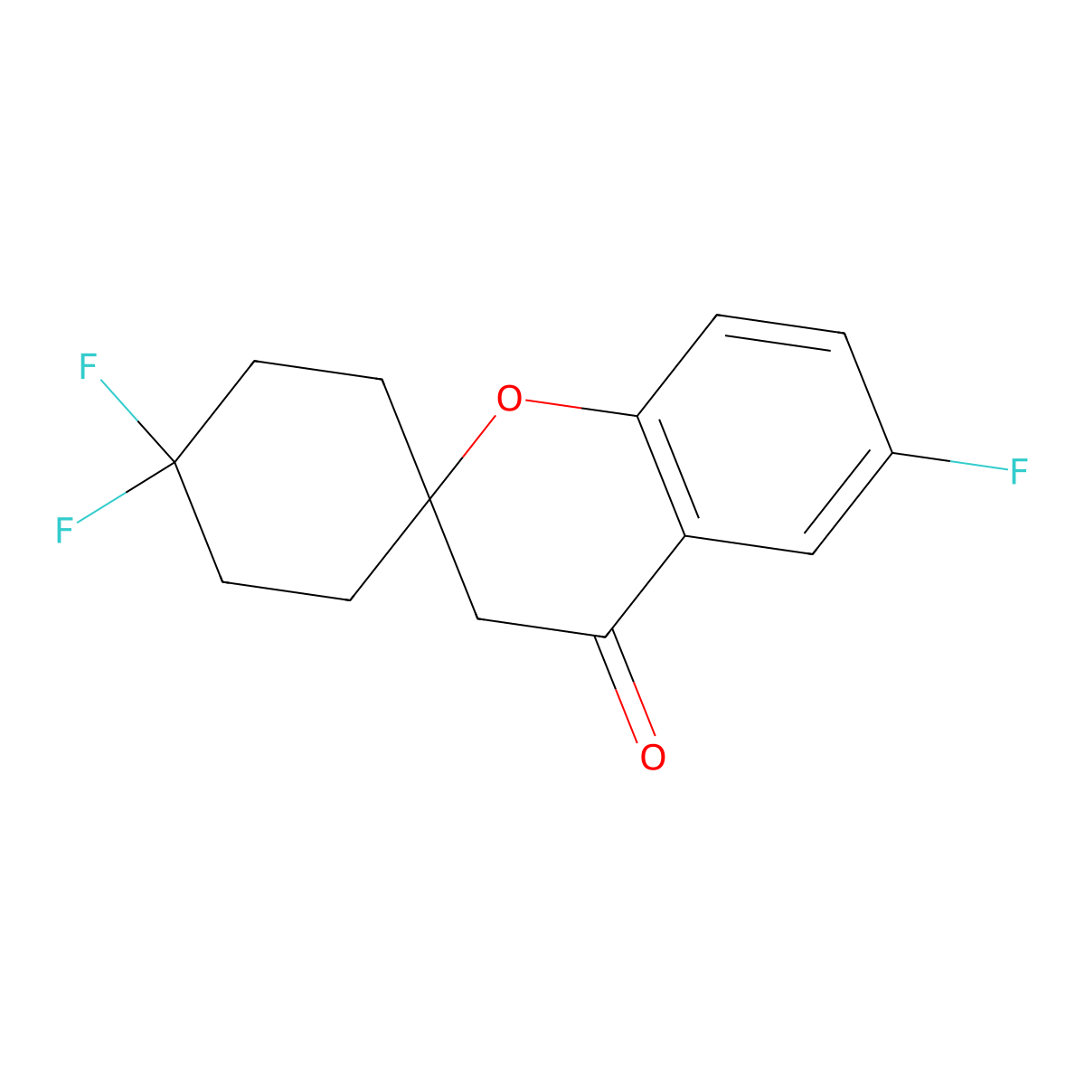4',4',6-Trifluoro-3,4-dihydrospiro[1-benzopyran-2,1'-cyclohexane]-4-one molecular structure, CAS 2060042-10-4