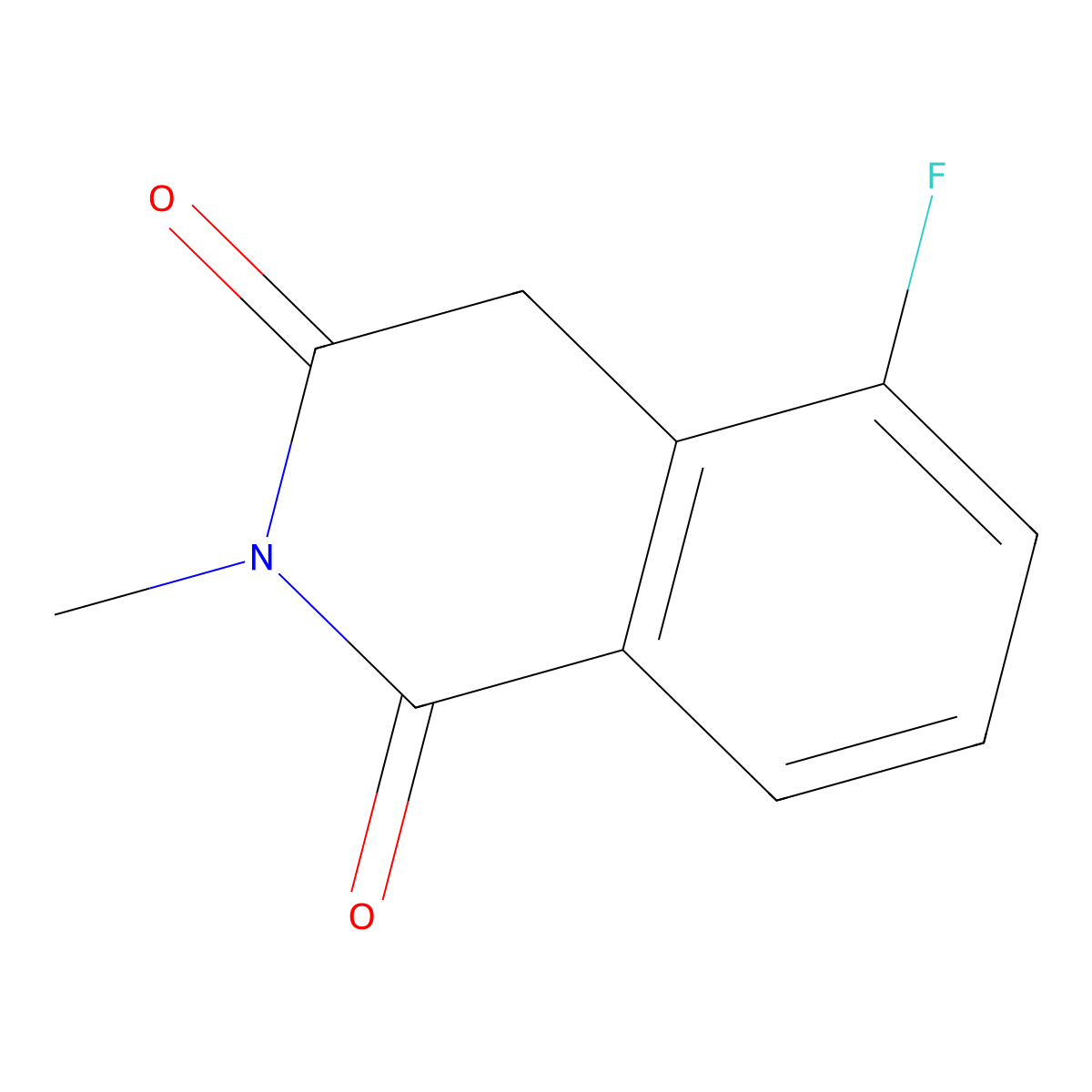 5-Fluoro-2-methyl-1,2,3,4-tetrahydroisoquinoline-1,3-dione molecular structure, CAS 2060042-27-3