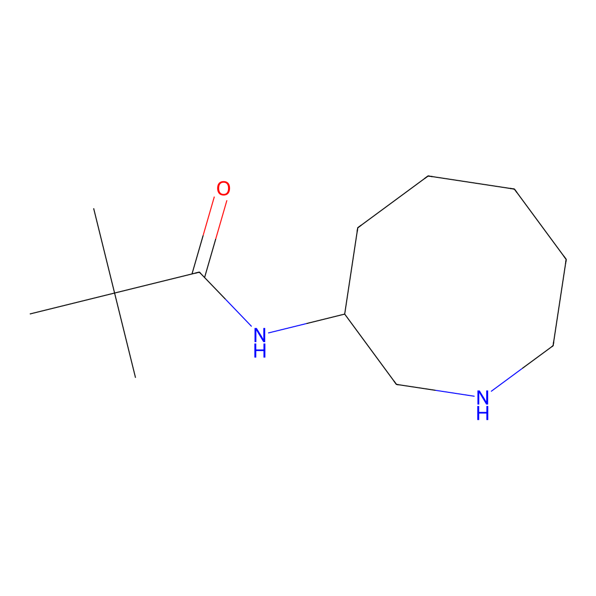 N-(Azocan-3-yl)-2,2-dimethylpropanamide molecular structure, CAS 2060042-30-8
