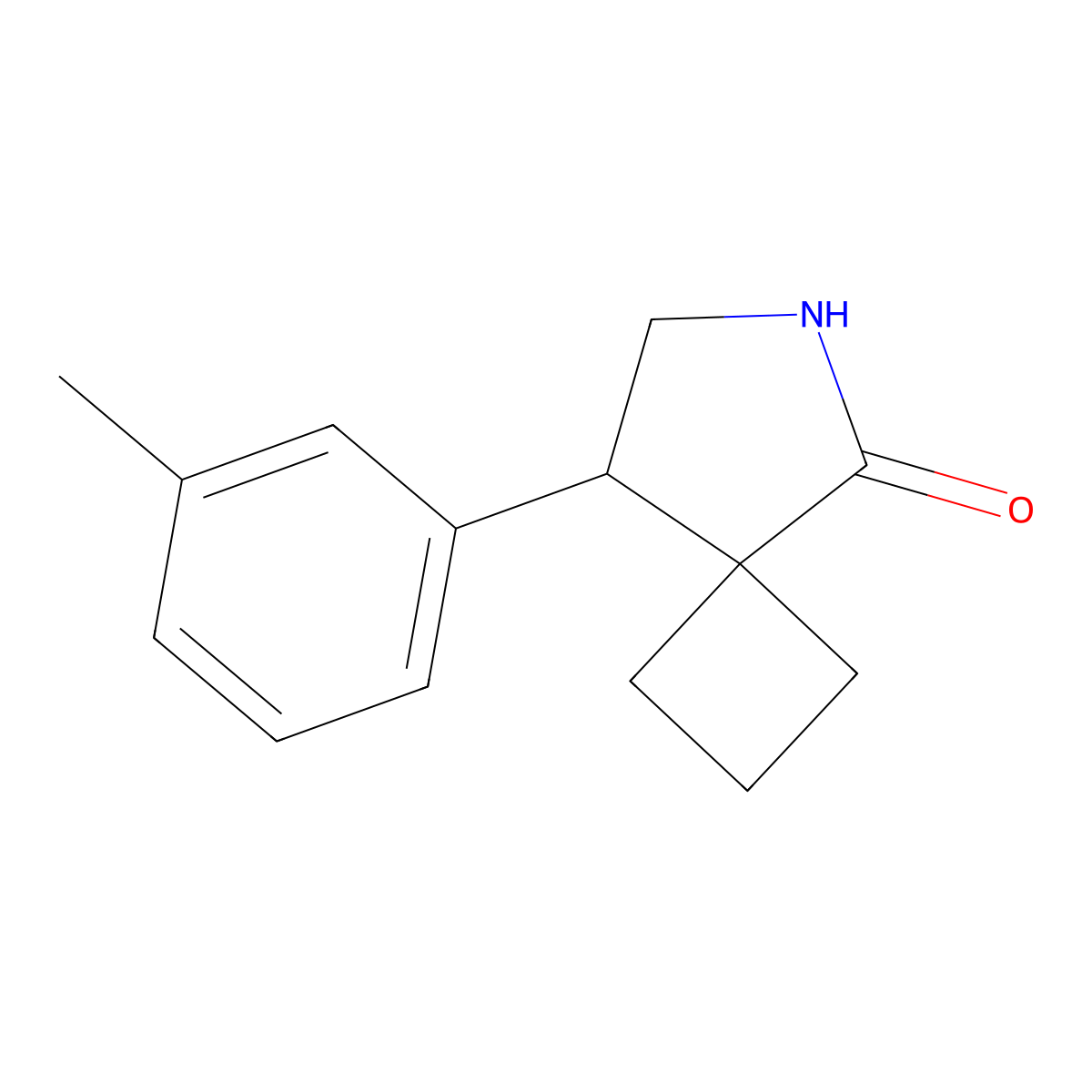 8-(3-Methylphenyl)-6-azaspiro[3.4]octan-5-one molecular structure, CAS 2060042-42-2