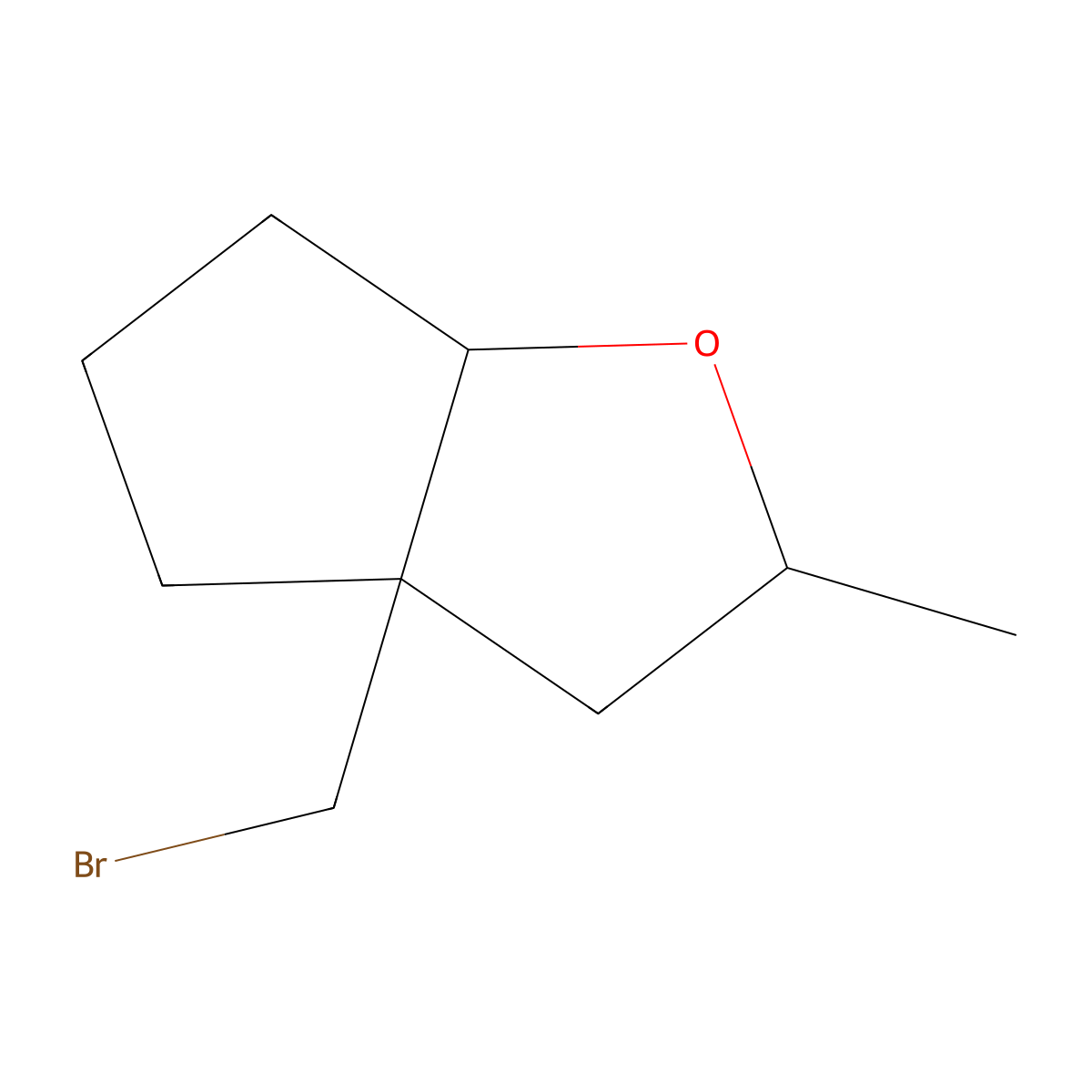 3A-(bromomethyl)-2-methyl-hexahydro-2H-cyclopenta[b]furan molecular structure, CAS 2060042-48-8