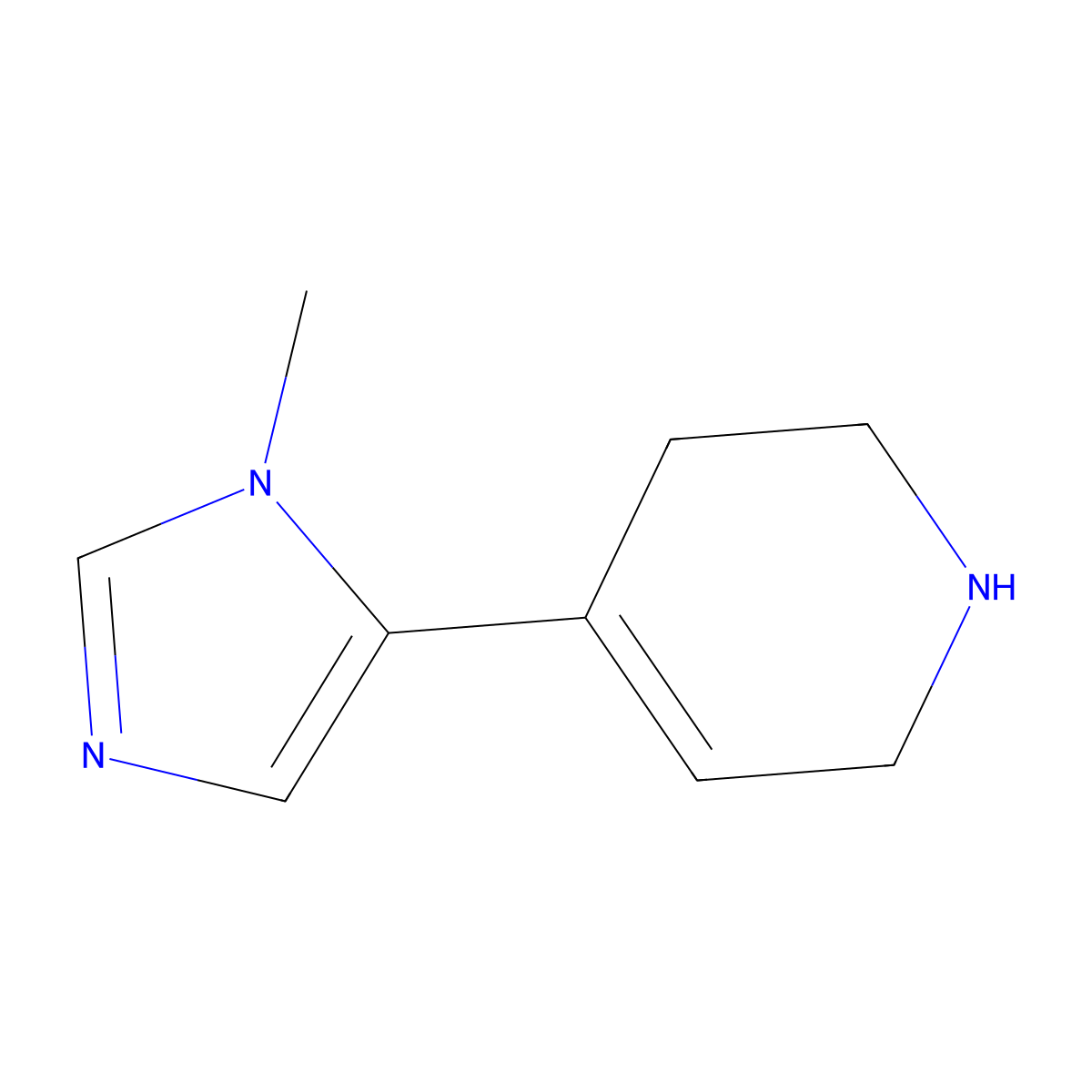 4-(1-Methyl-1H-imidazol-5-yl)-1,2,3,6-tetrahydropyridine molecular structure, CAS 2060042-59-1