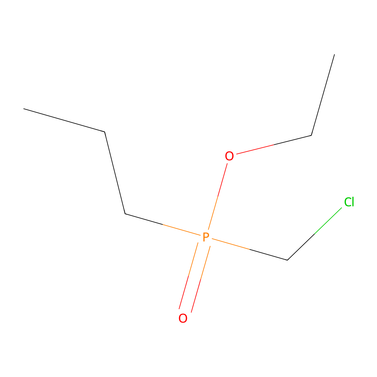 Ethyl (chloromethyl)(propyl)phosphinate molecular structure, CAS 2060043-21-0