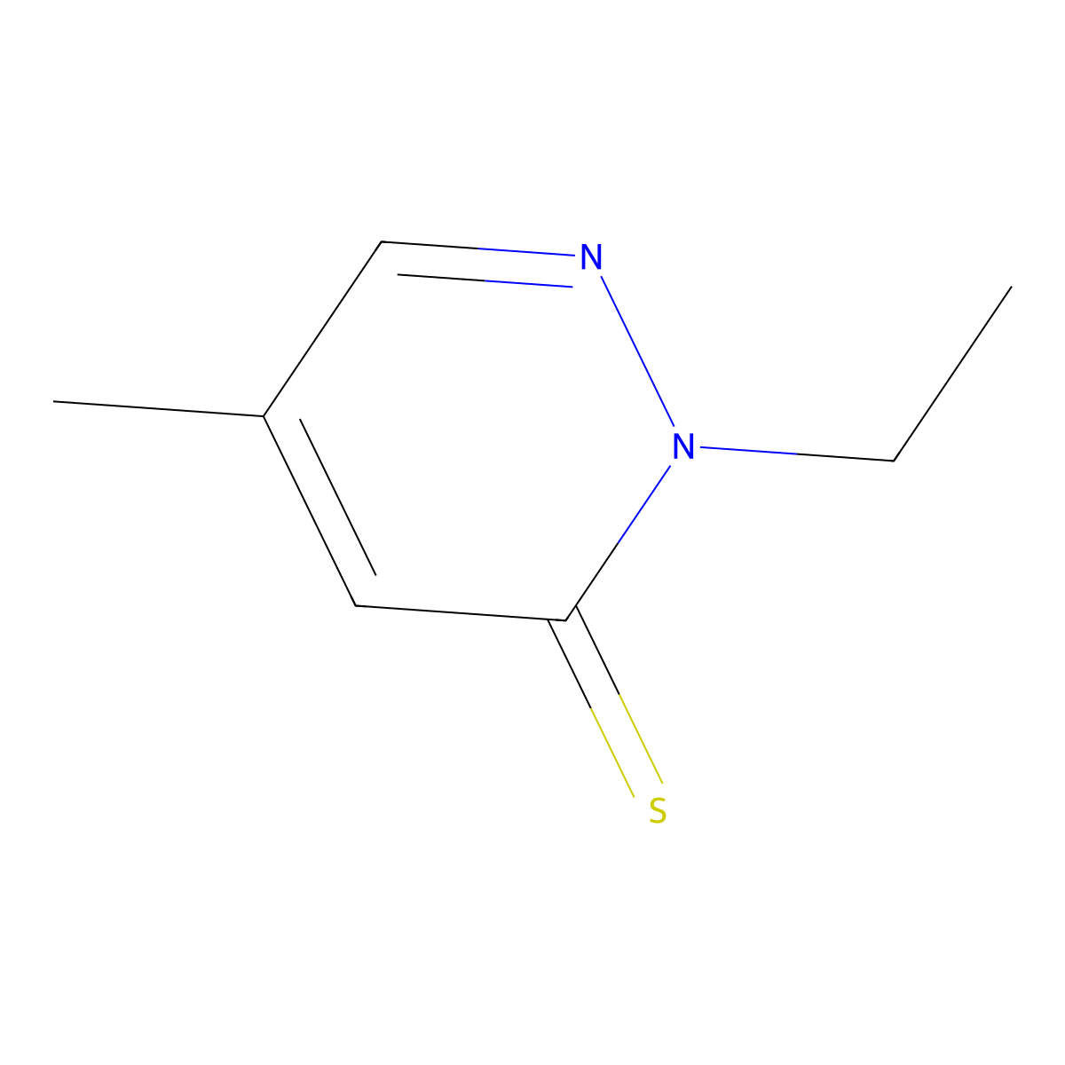 2-Ethyl-5-methyl-2,3-dihydropyridazine-3-thione molecular structure, CAS 2060043-32-3