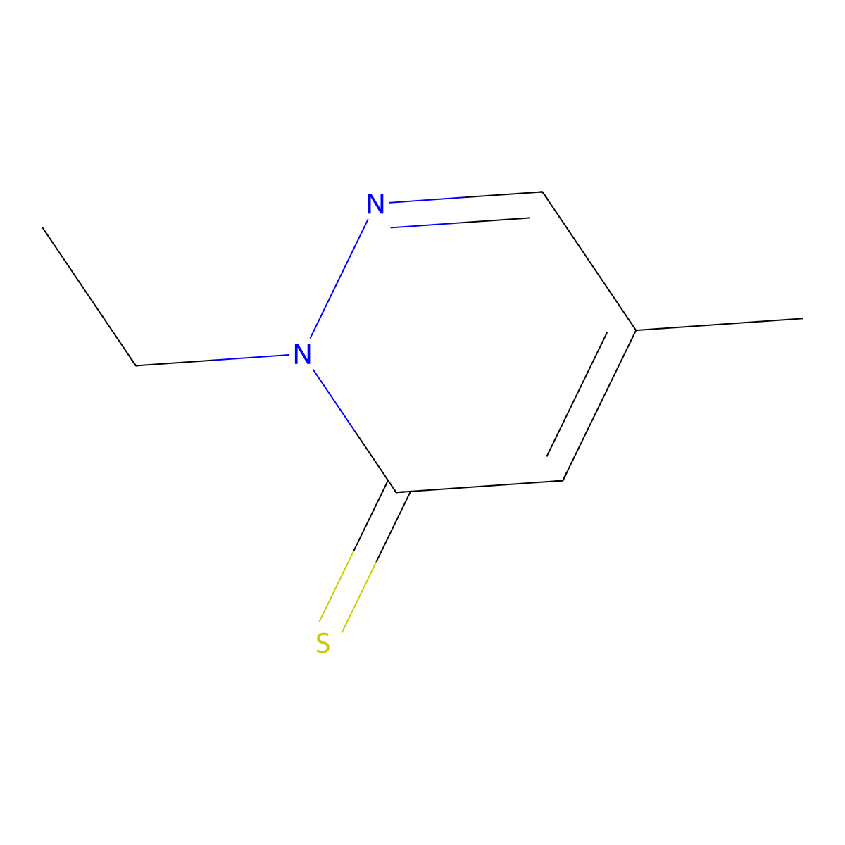 2-Ethyl-5-methyl-2,3-dihydropyridazine-3-thione molecular structure, CAS 2060043-32-3