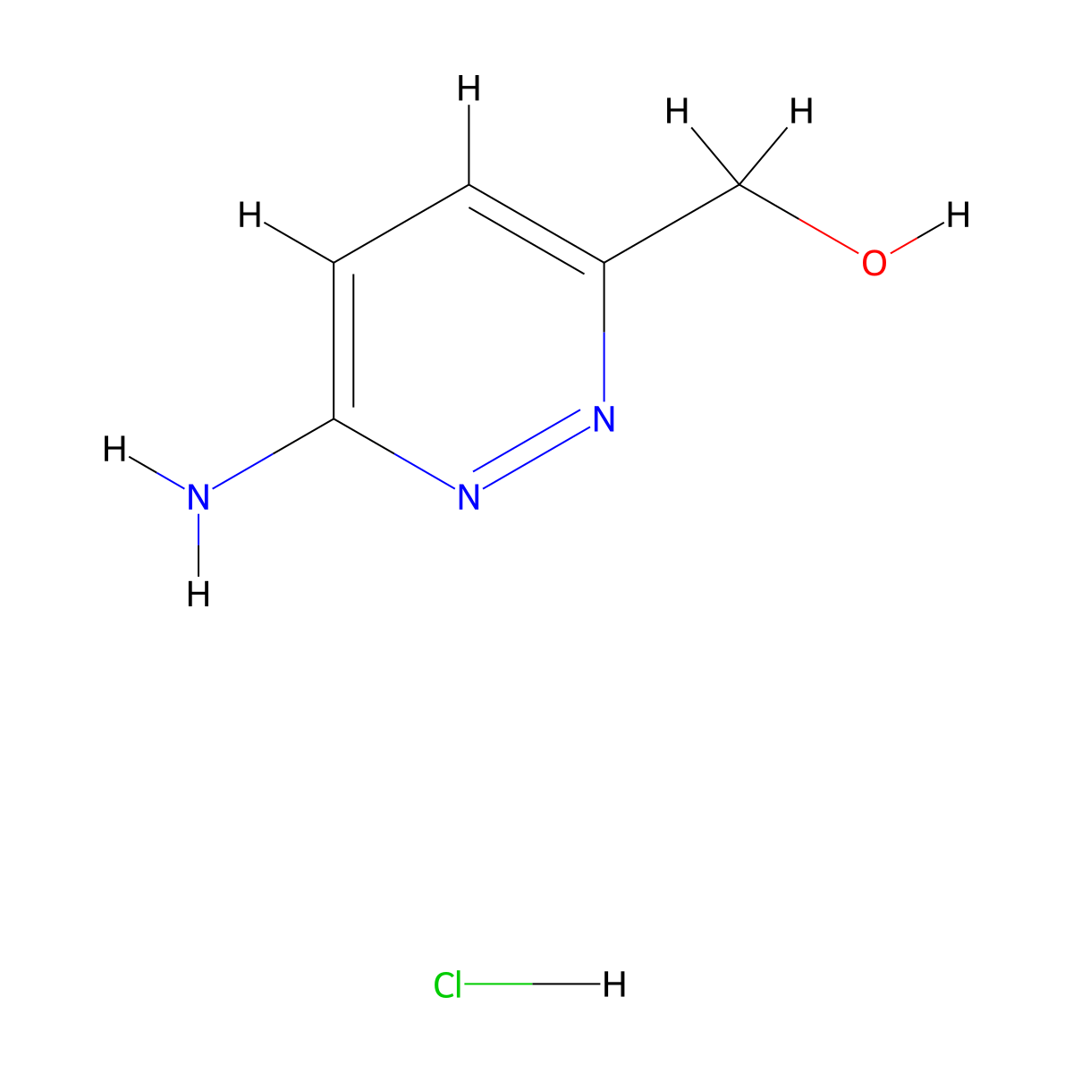 (6-Aminopyridazin-3-yl)methanol hydrochloride molecular structure, CAS 2060043-43-6