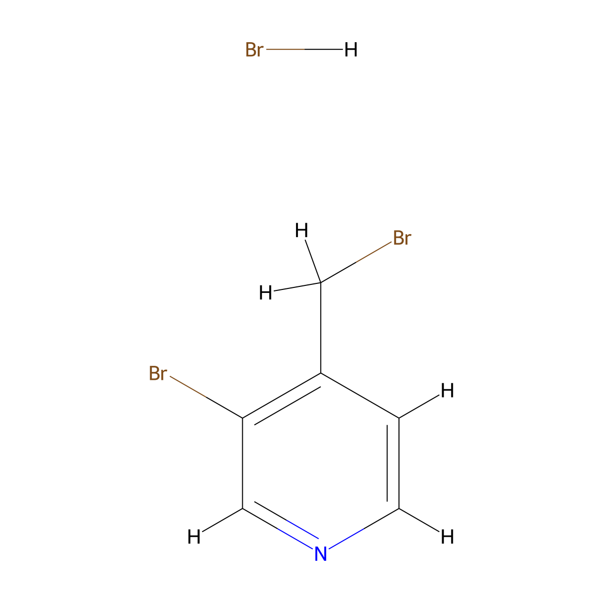 3-Bromo-4-(bromomethyl)pyridine hydrobromide molecular structure, CAS 2060043-54-9