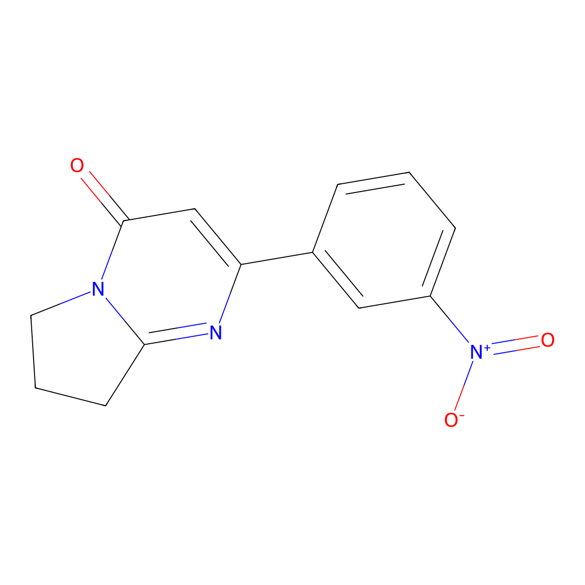 2-(3-Nitrophenyl)-4H,6H,7H,8H-pyrrolo[1,2-a]pyrimidin-4-one molecular structure, CAS 2060043-70-9