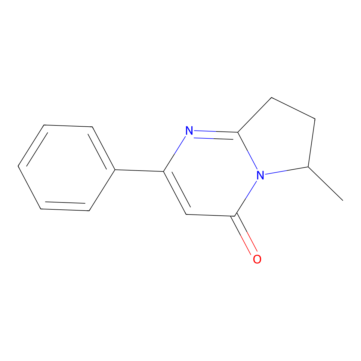 6-Methyl-2-phenyl-4H,6H,7H,8H-pyrrolo[1,2-a]pyrimidin-4-one molecular structure, CAS 2060043-99-2