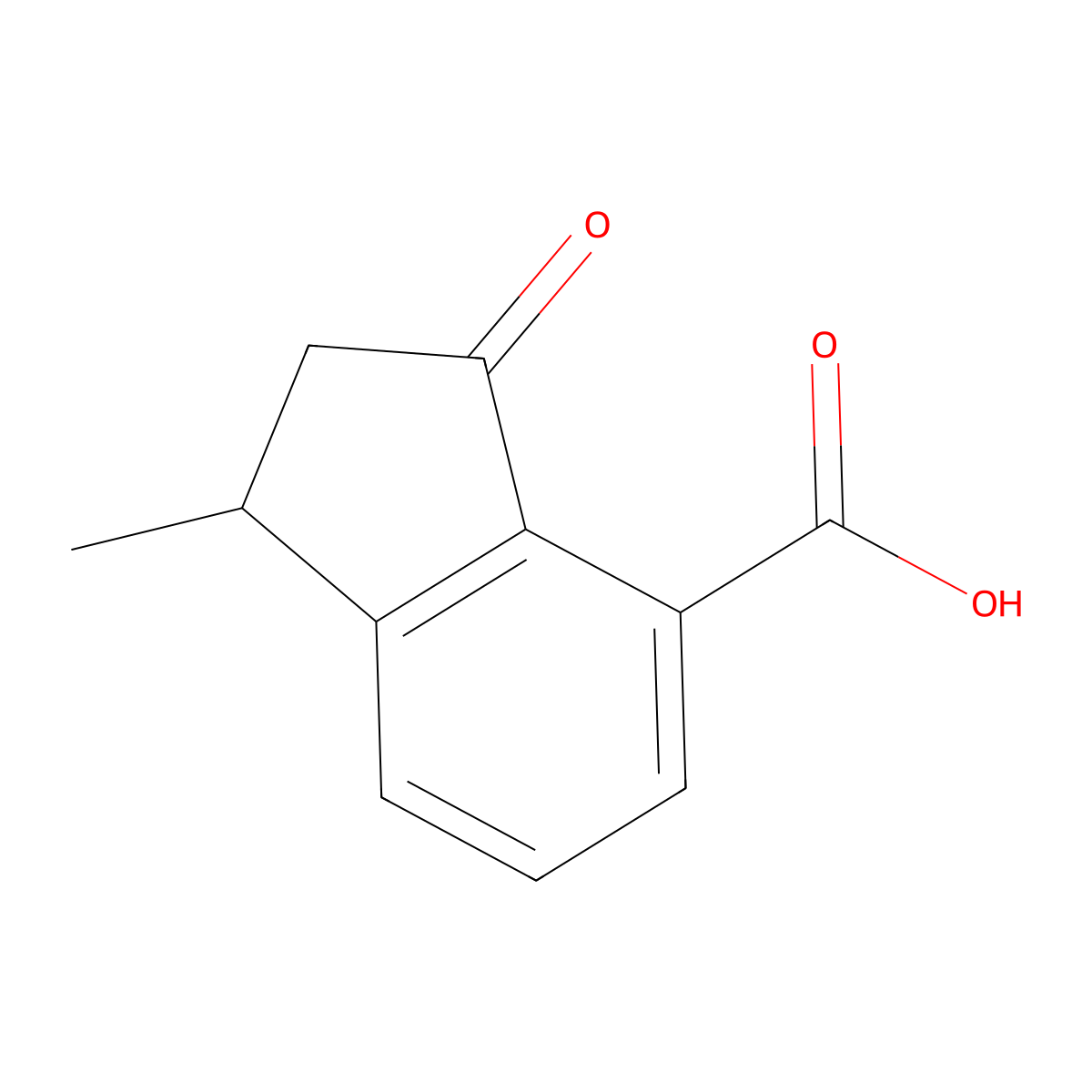 1-Methyl-3-oxo-2,3-dihydro-1H-indene-4-carboxylic acid molecular structure, CAS 2060044-05-3