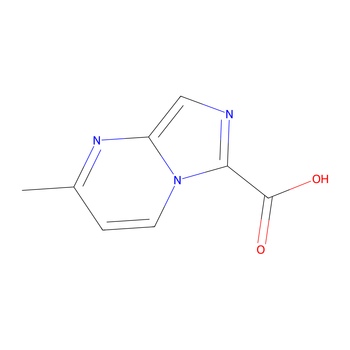 2-Methylimidazo[1,5-a]pyrimidine-6-carboxylic acid molecular structure, CAS 2060044-09-7