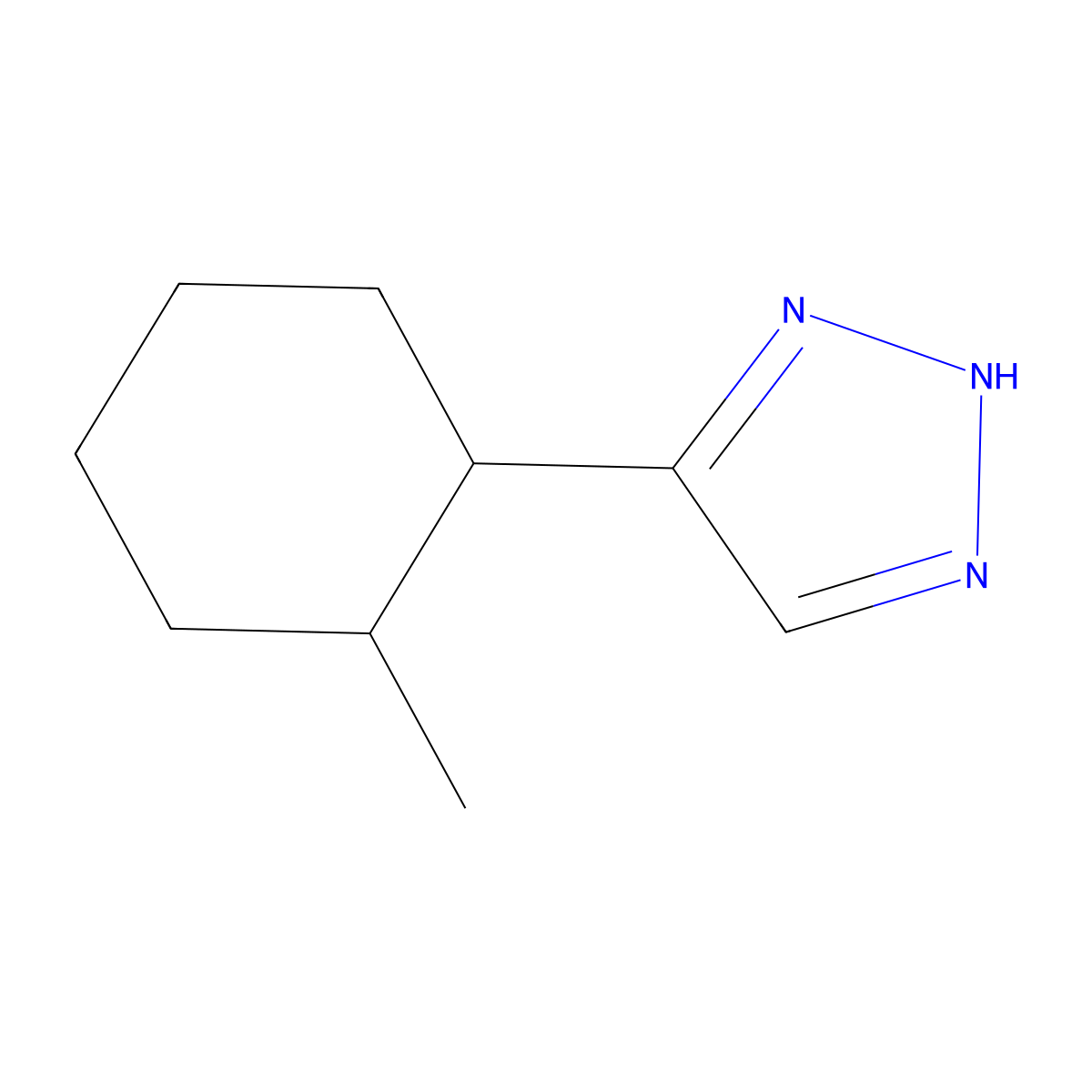 4-(2-Methylcyclohexyl)-2H-1,2,3-triazole molecular structure, CAS 2060044-23-5