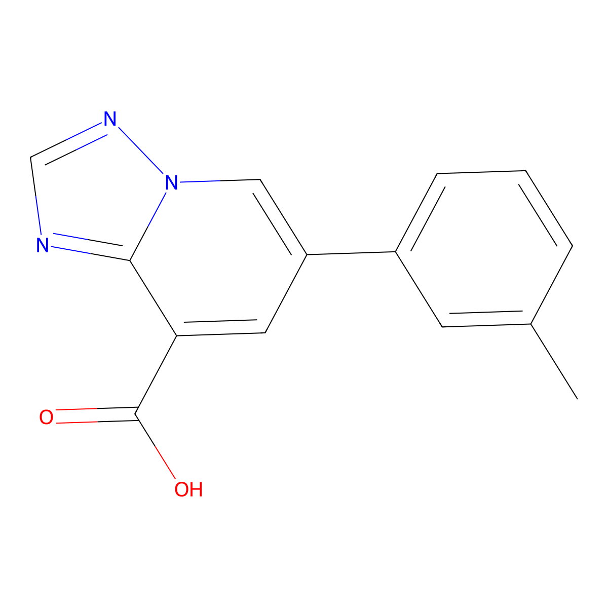 6-(3-Methylphenyl)-[1,2,4]triazolo[1,5-a]pyridine-8-carboxylic acid molecular structure, CAS 2060044-66-6