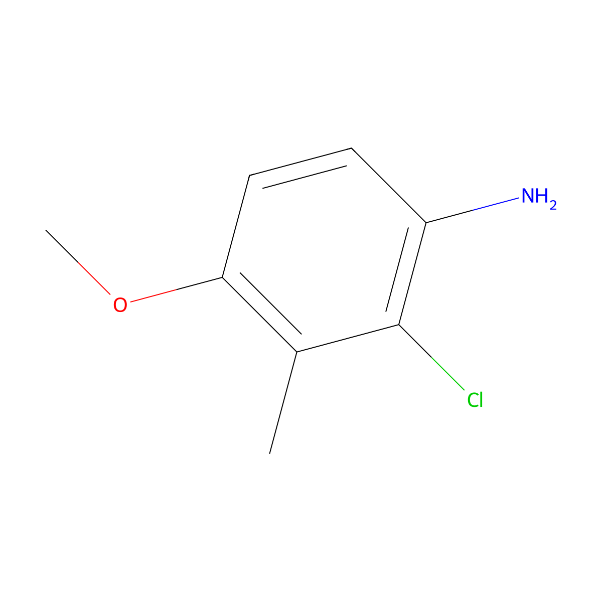 2-Chloro-4-methoxy-3-methylaniline molecular structure, CAS 2060044-86-0