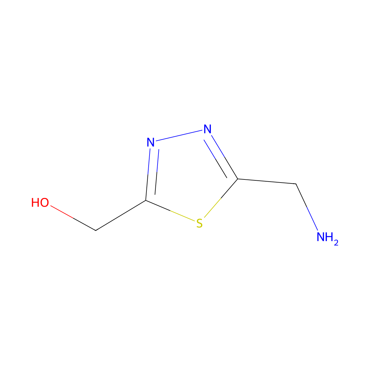 [5-(Aminomethyl)-1,3,4-thiadiazol-2-yl]methanol molecular structure, CAS 2060044-94-0