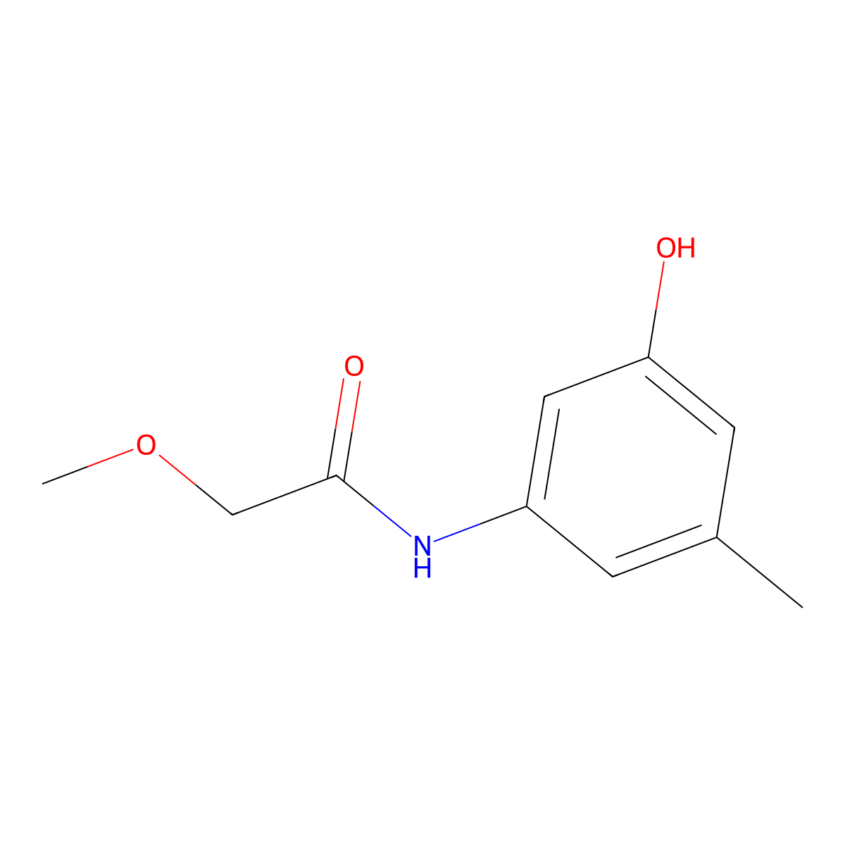 N-(3-Hydroxy-5-methylphenyl)-2-methoxyacetamide molecular structure, CAS 2060044-97-3
