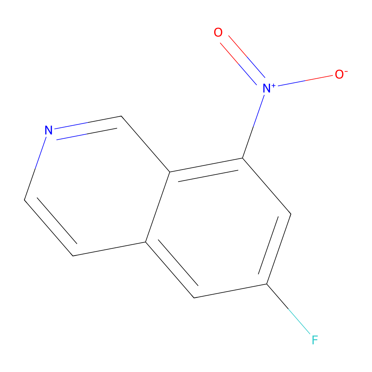 6-Fluoro-8-nitroisoquinoline molecular structure, CAS 2060045-05-6