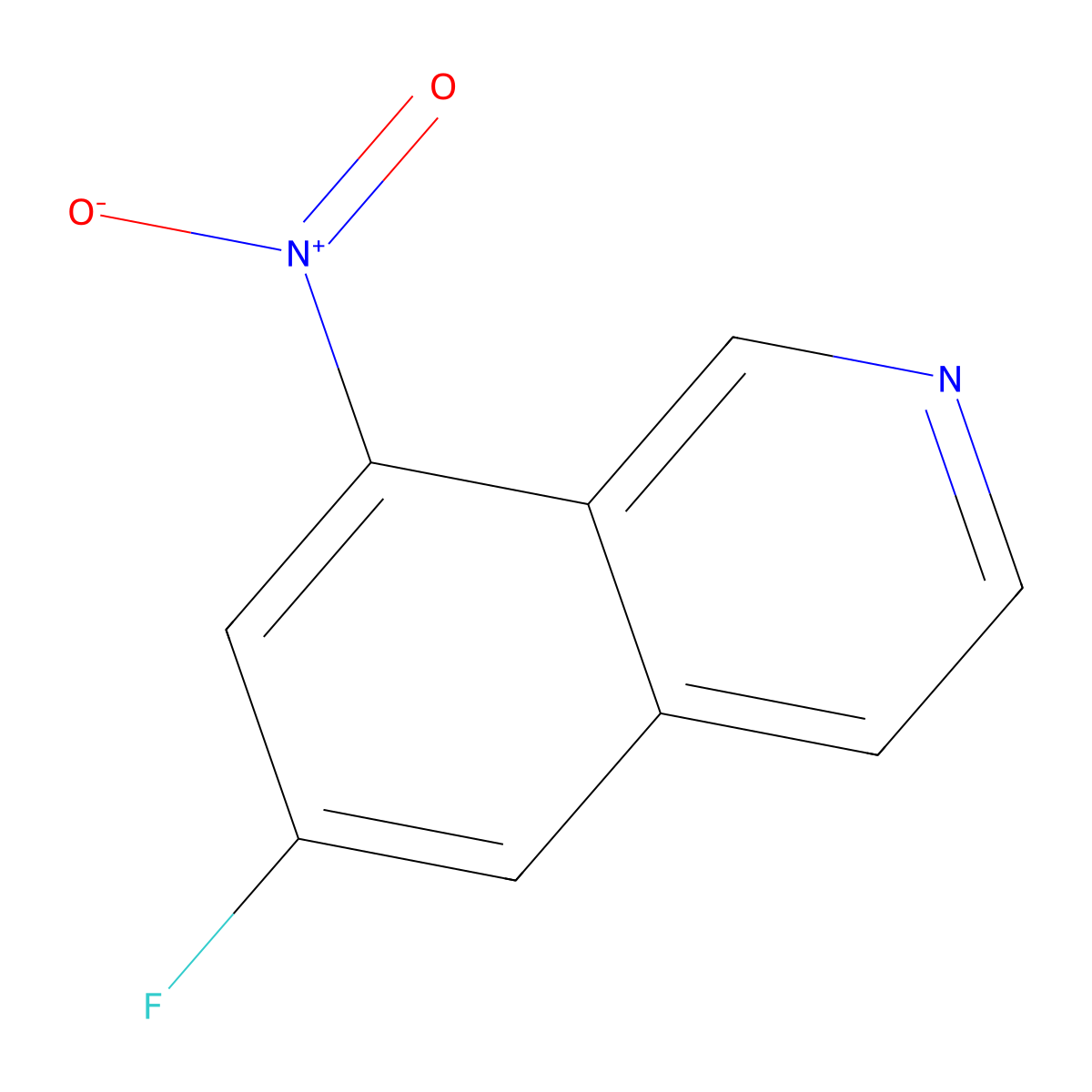 6-Fluoro-8-nitroisoquinoline molecular structure, CAS 2060045-05-6