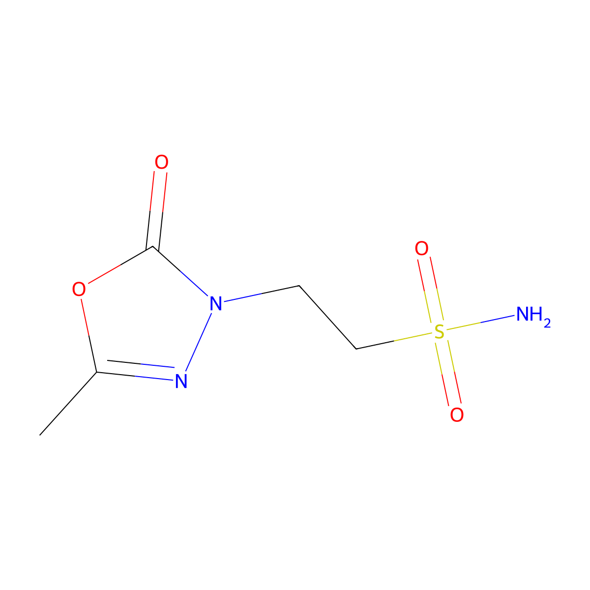 2-(5-Methyl-2-oxo-2,3-dihydro-1,3,4-oxadiazol-3-yl)ethane-1-sulfonamide molecular structure, CAS 2060045-17-0