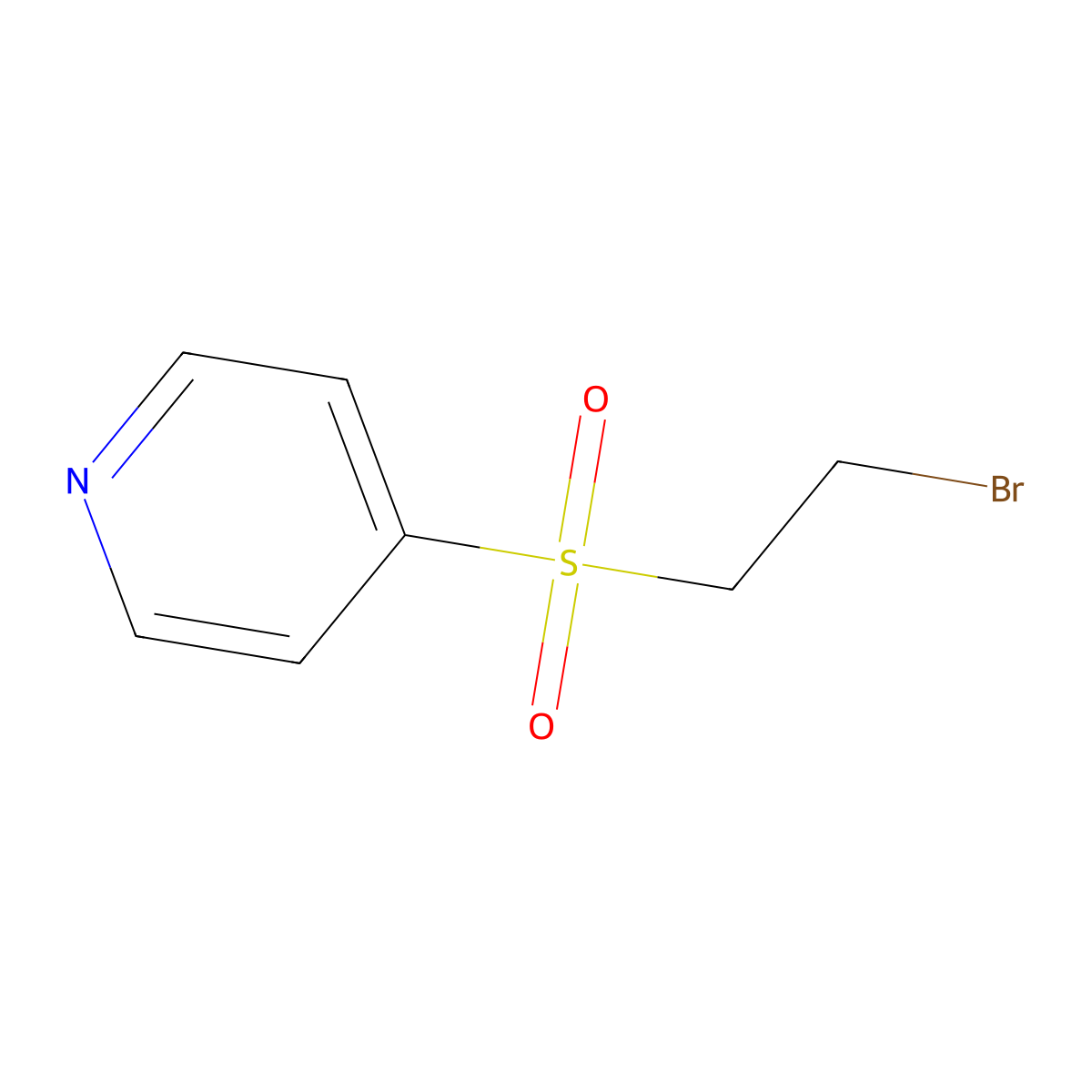 4-(2-Bromoethanesulfonyl)pyridine molecular structure, CAS 2060045-18-1