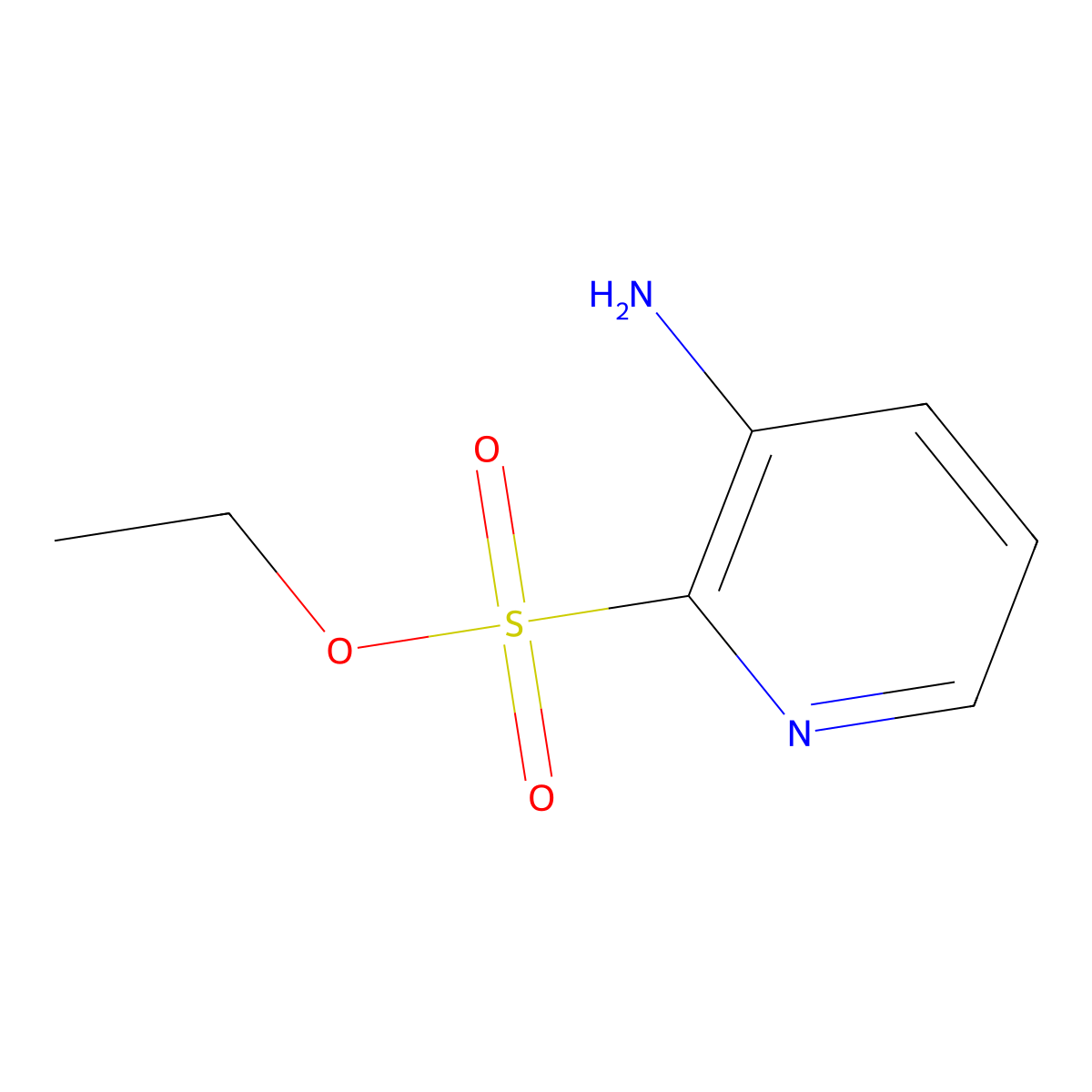 Ethyl 3-aminopyridine-2-sulfonate molecular structure, CAS 2060045-47-6