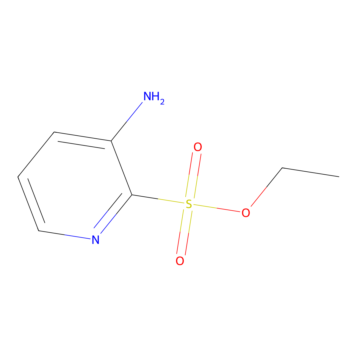 Ethyl 3-aminopyridine-2-sulfonate molecular structure, CAS 2060045-47-6