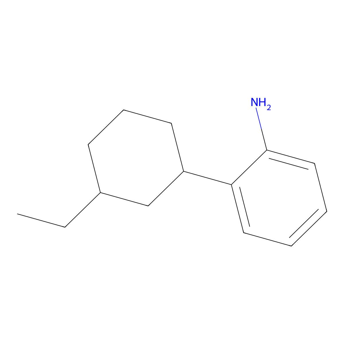 2-(3-Ethylcyclohexyl)aniline molecular structure, CAS 2060045-52-3