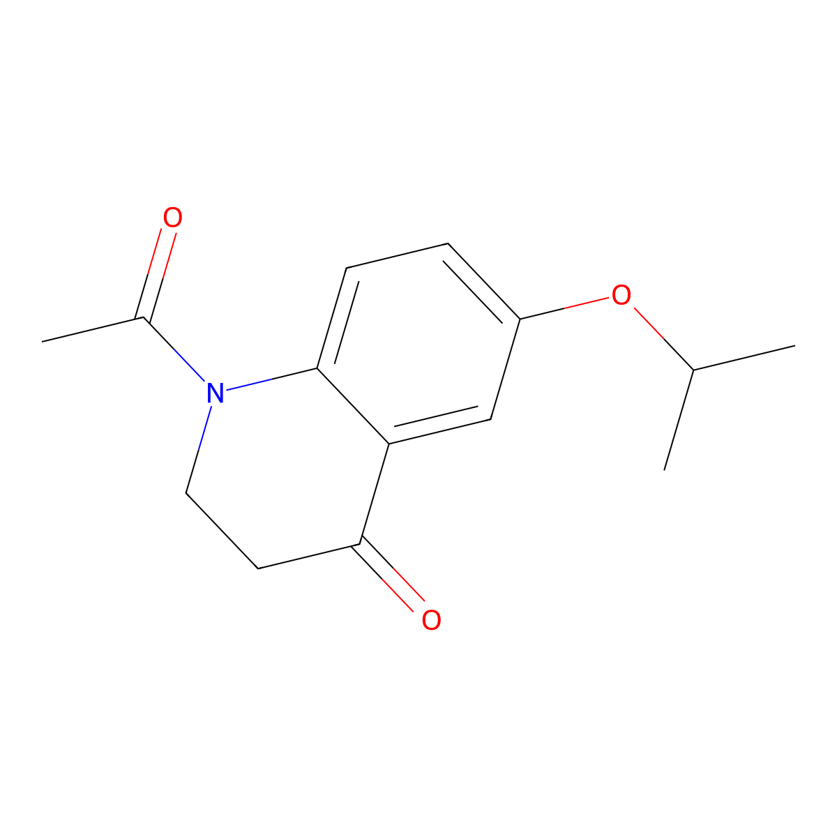 1-Acetyl-6-(propan-2-yloxy)-1,2,3,4-tetrahydroquinolin-4-one molecular structure, CAS 2060045-54-5