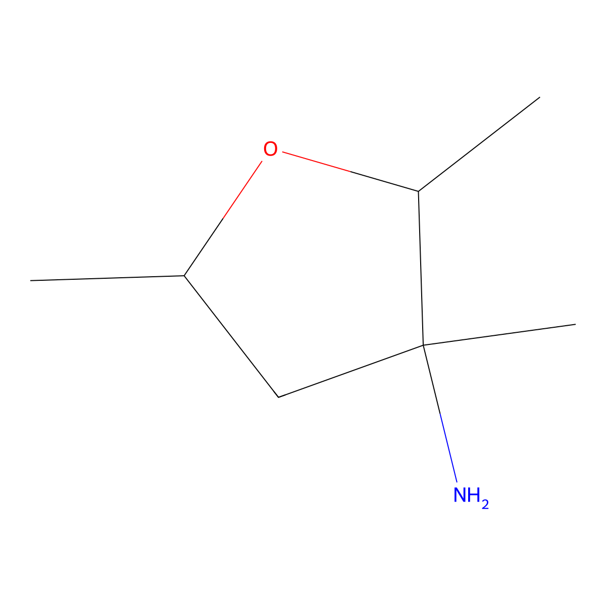2,3,5-Trimethyloxolan-3-amine molecular structure, CAS 2060045-59-0