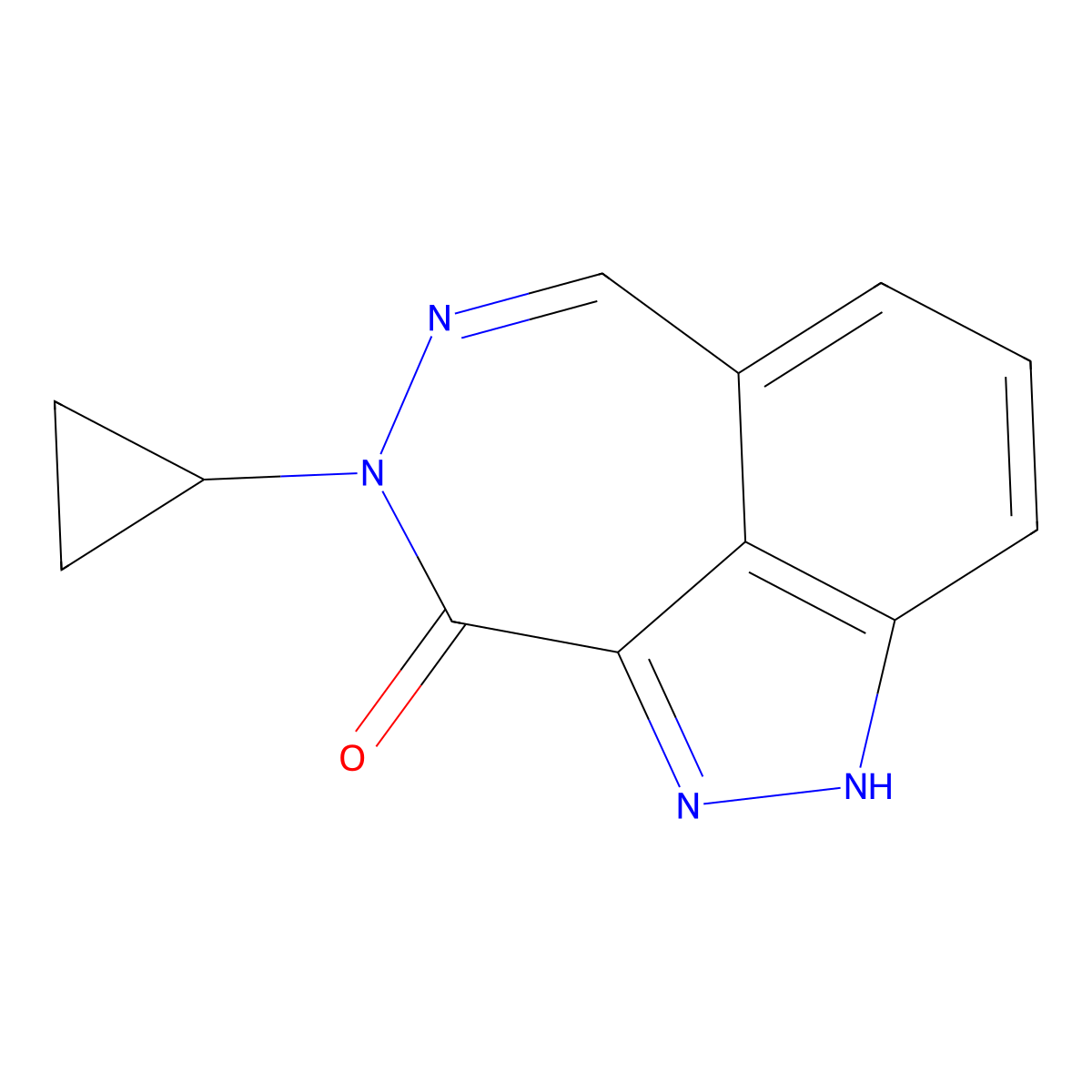 11-Cyclopropyl-2,3,10,11-tetraazatricyclo[6.4.1.0,4,13]trideca-1,4(13),5,7,9-pentaen-12-one molecular structure, CAS 2060046-10-6