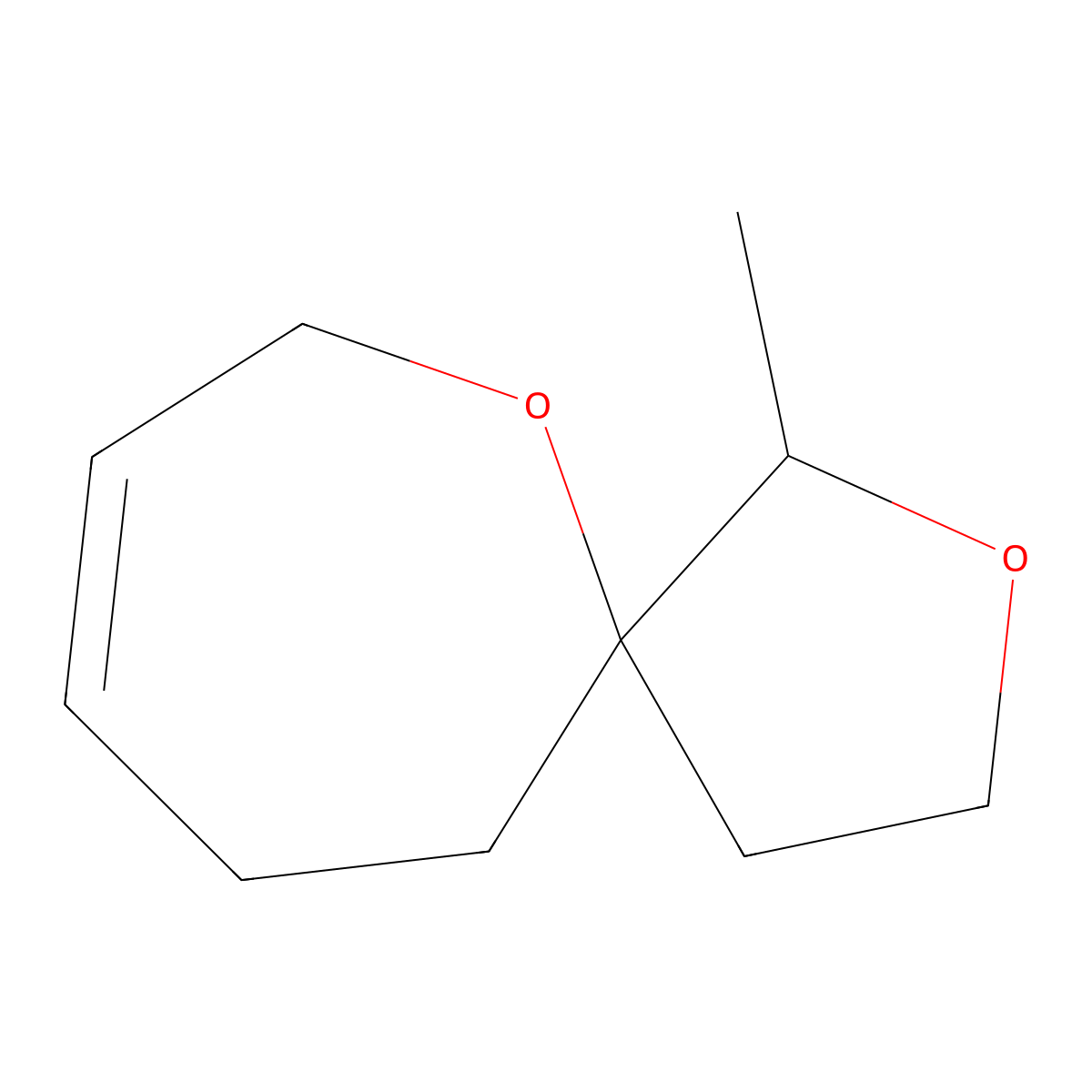 1-Methyl-2,6-dioxaspiro[4.6]undec-8-ene molecular structure, CAS 2060046-22-0