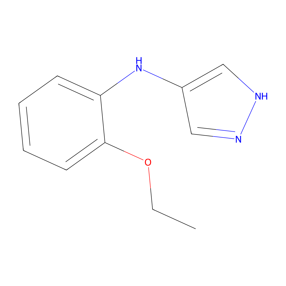 N-(2-Ethoxyphenyl)-1H-pyrazol-4-amine molecular structure, CAS 2060046-24-2