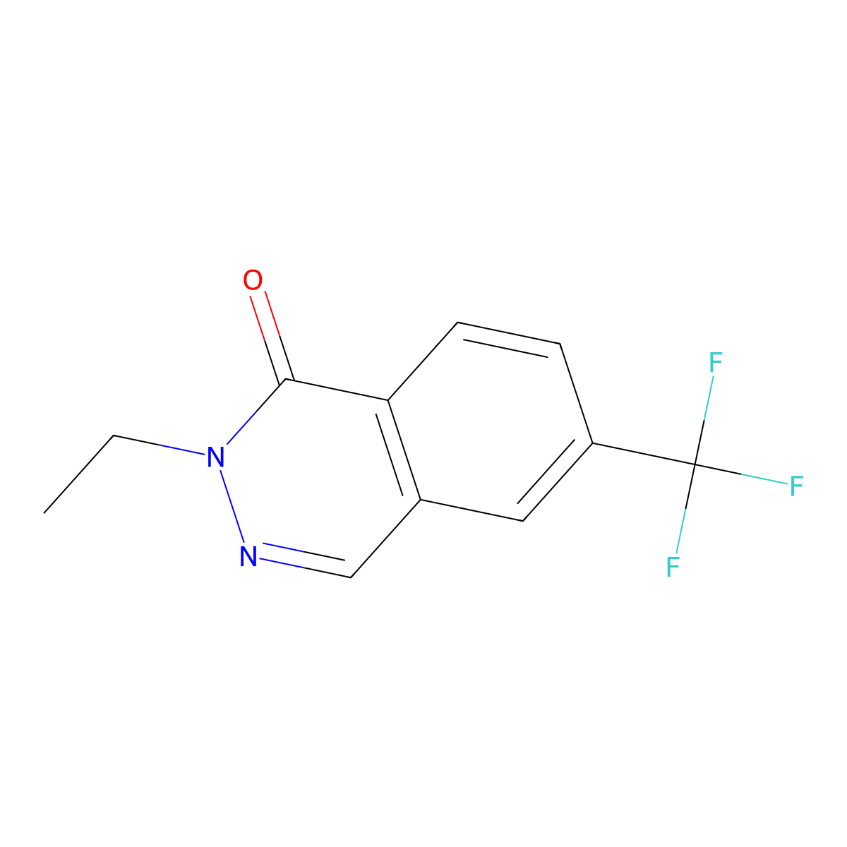 2-Ethyl-6-(trifluoromethyl)-1,2-dihydrophthalazin-1-one molecular structure, CAS 2060046-25-3
