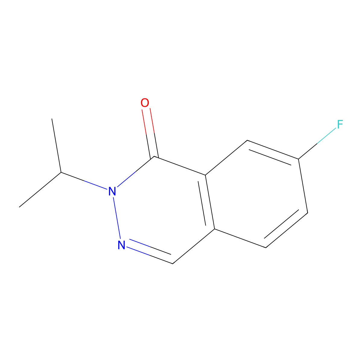 7-Fluoro-2-(propan-2-yl)-1,2-dihydrophthalazin-1-one molecular structure, CAS 2060046-30-0