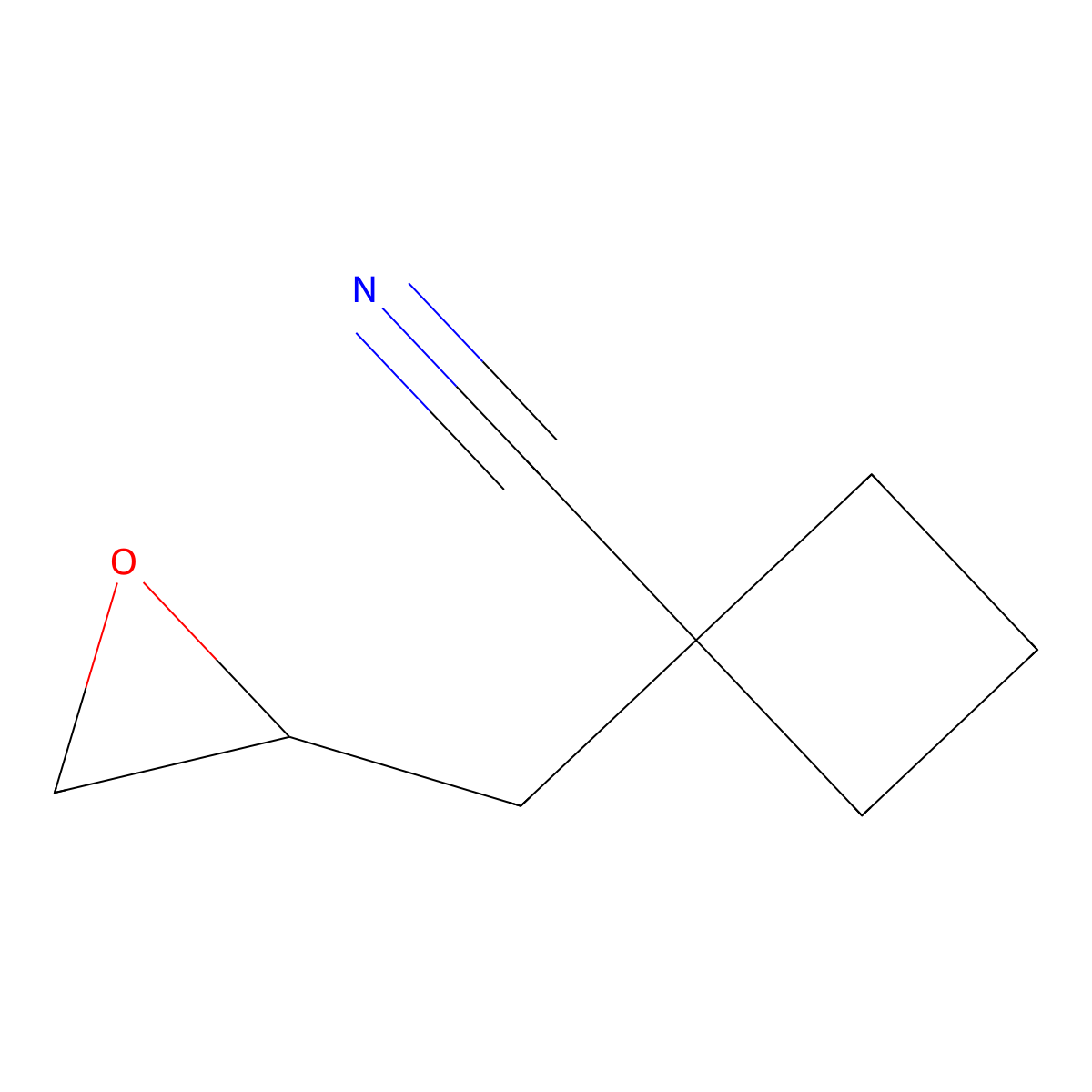 1-[(Oxiran-2-yl)methyl]cyclobutane-1-carbonitrile molecular structure, CAS 2060046-32-2