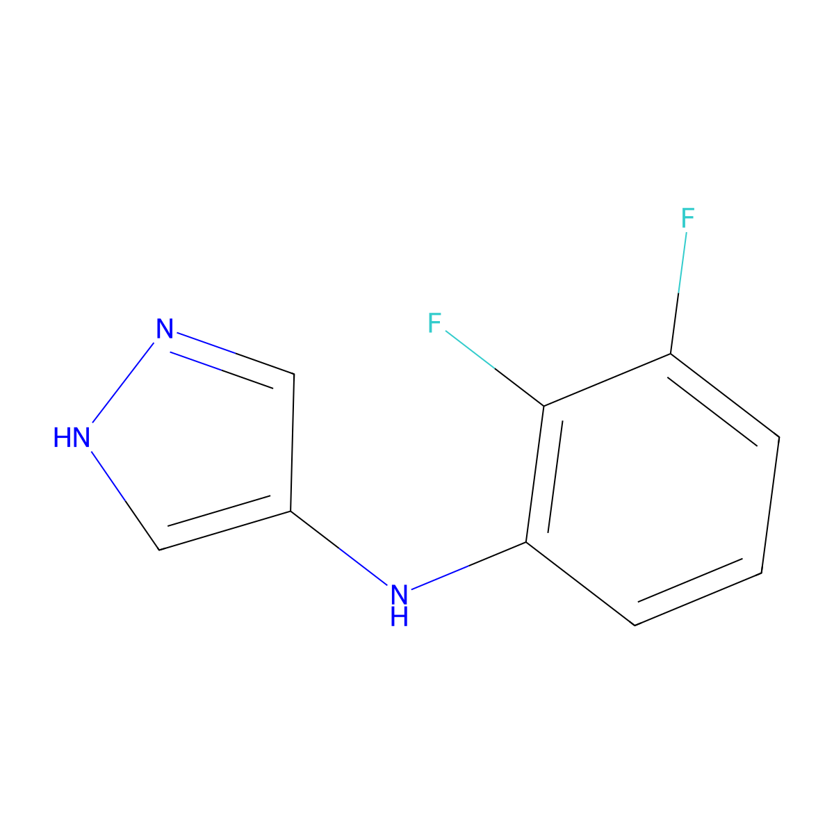 N-(2,3-Difluorophenyl)-1H-pyrazol-4-amine molecular structure, CAS 2060046-34-4
